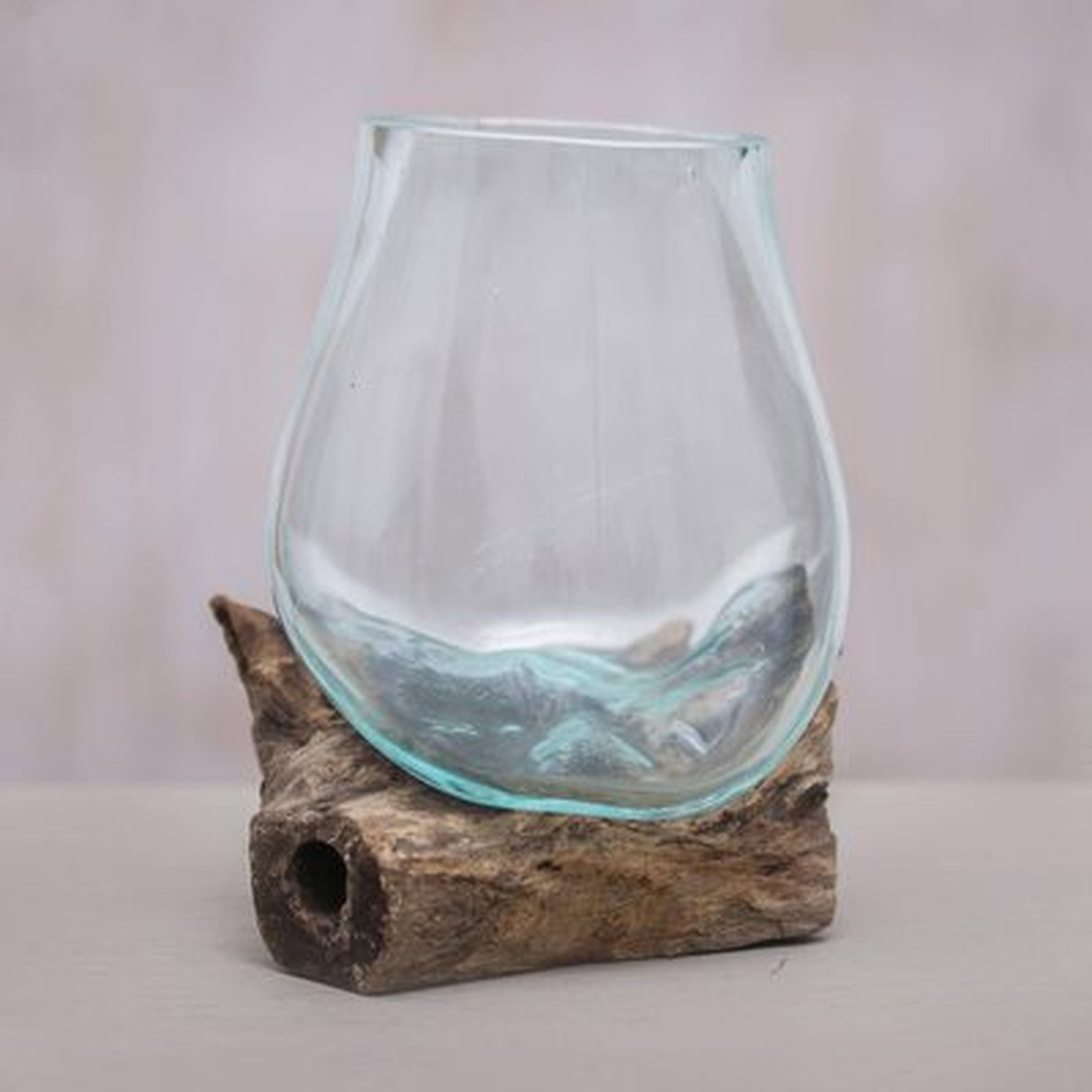 Oxendine Clear/Brown 5" Indoor / Outdoor Glass Table Vase - Wayfair