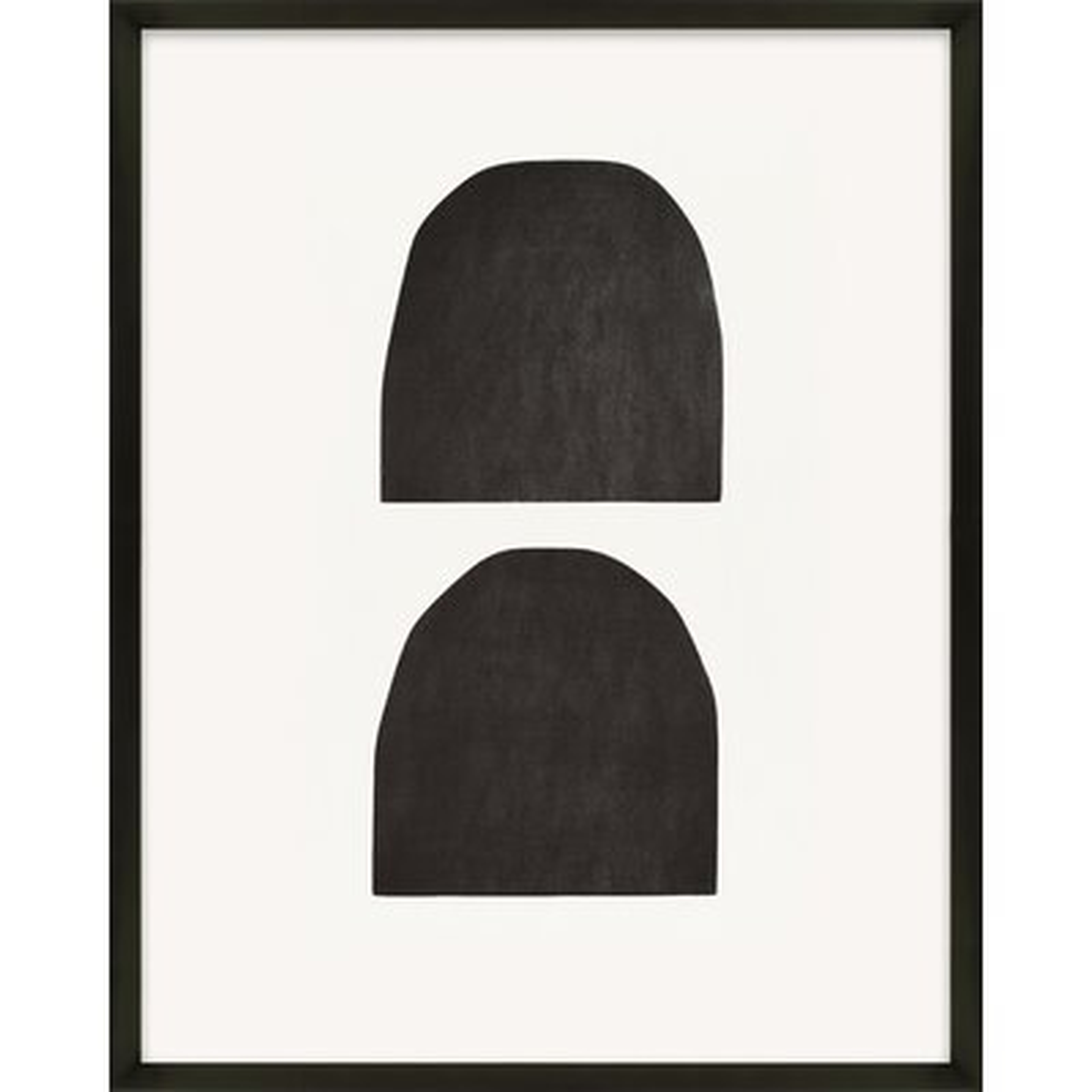 Composition In Black By Tom Lecuyer - Picture Frame Print - AllModern