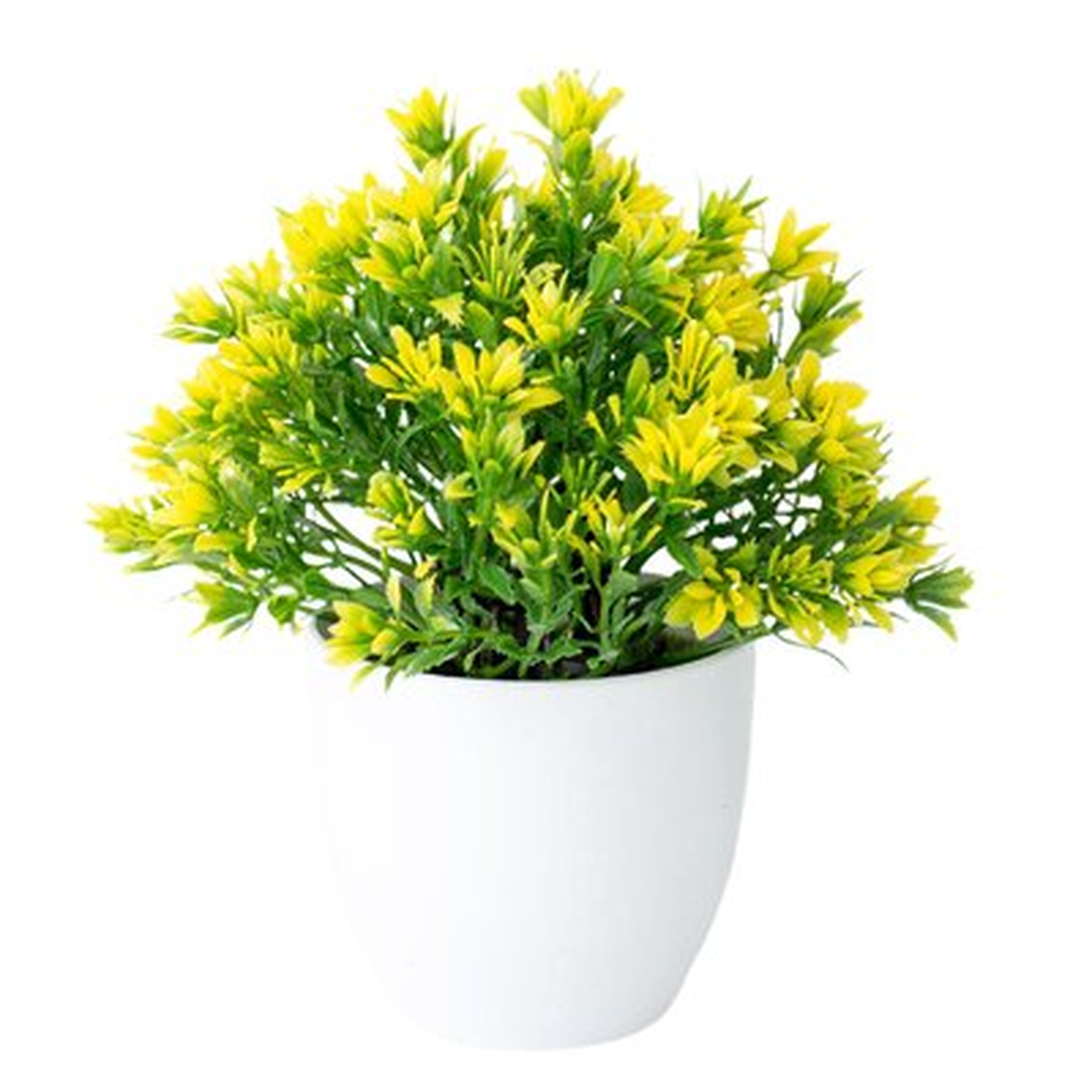 Small Fakes Potted Plants, Mini Artificial Small Flower, Faux Greenery Plants Indoor For Garden Lawn Balcony Office Home Decoration Realistic Simulated Plastic Artificial Potted Flower For Home Decor - Wayfair