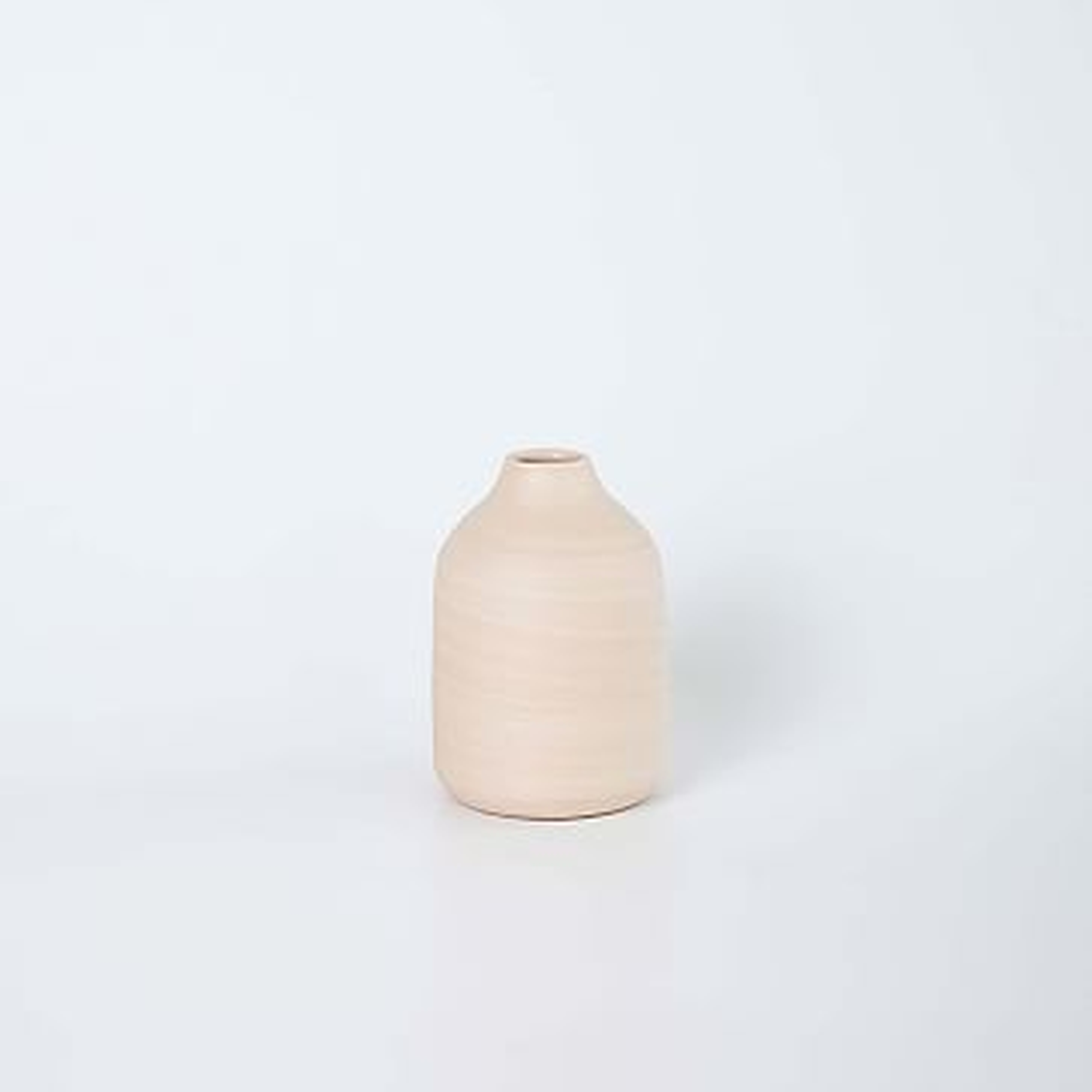 Bud Vase Porcelain Marbled Blush Small - West Elm