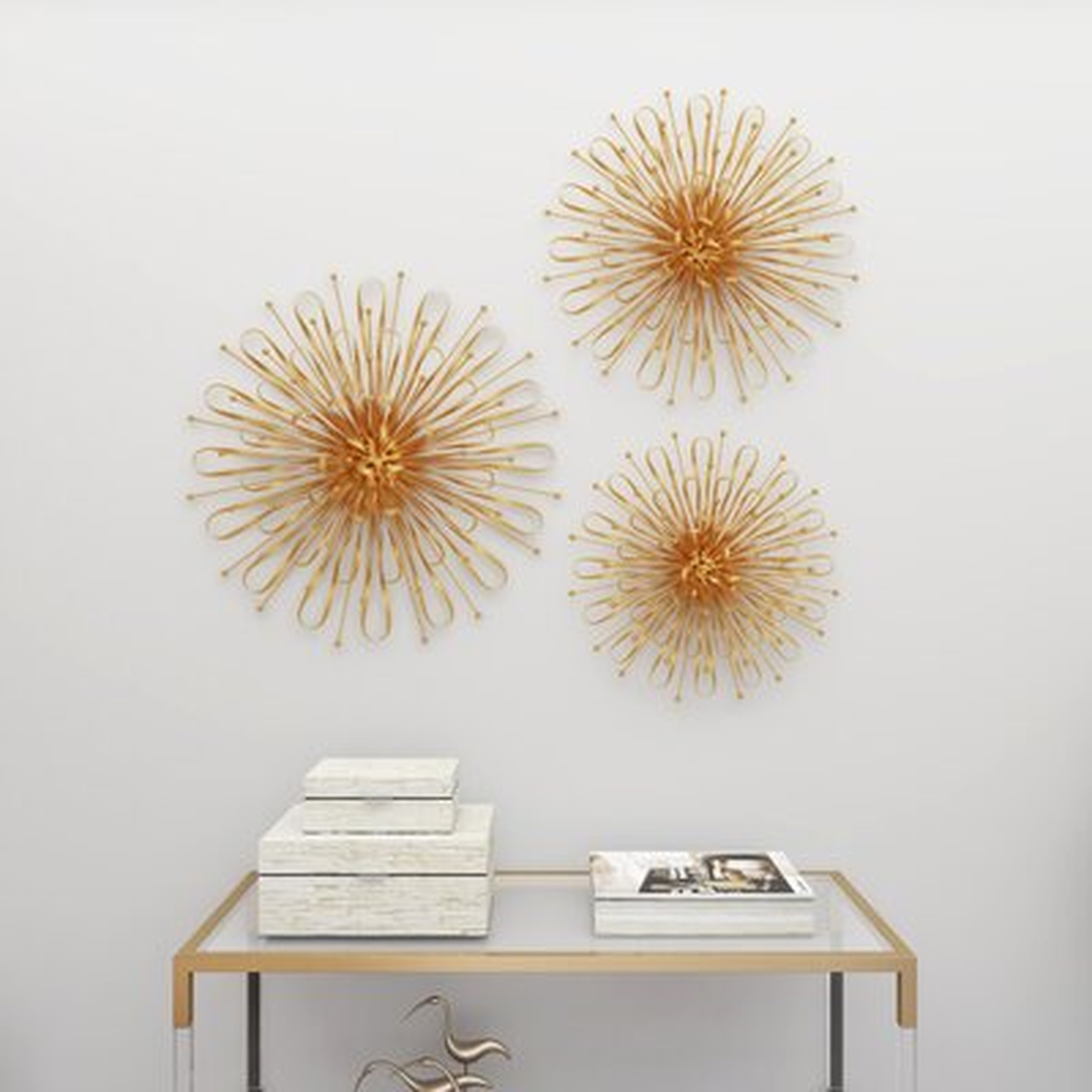 3 Piece Metal Wall Décor Set - Wayfair