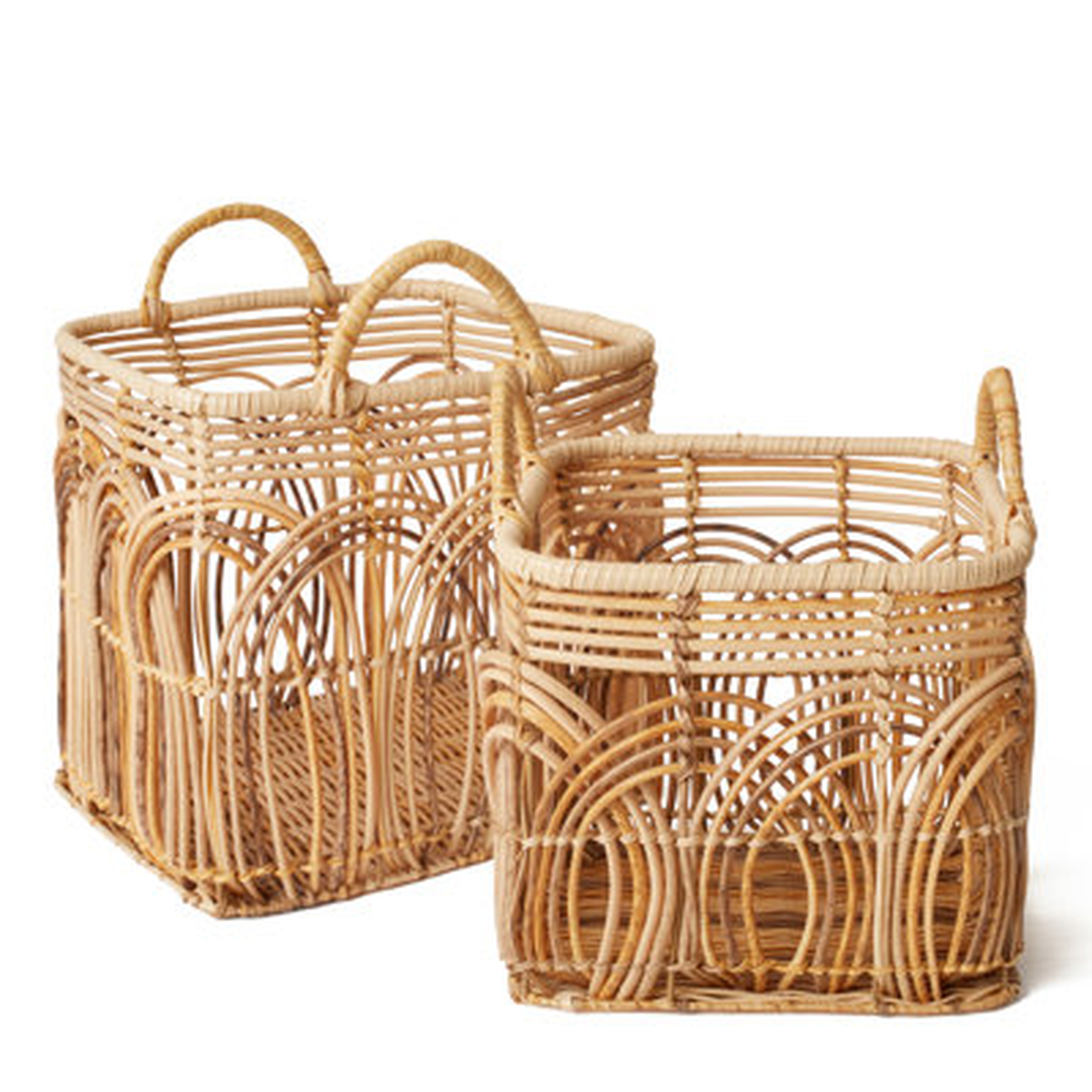 Bottega Decorative Wicker Basket Set - Wayfair