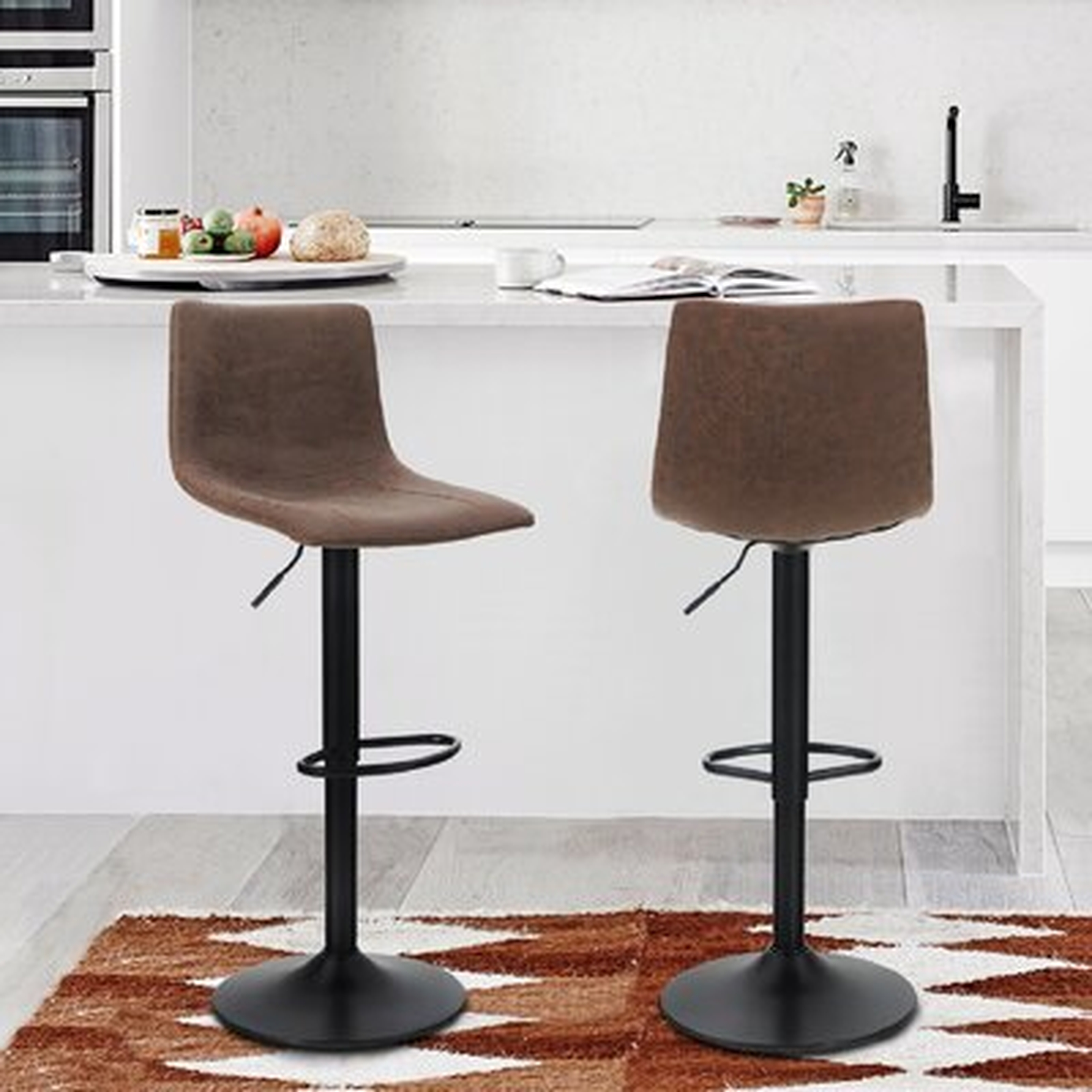 Altheimer Swivel Adjustable Height Bar Stool - Wayfair