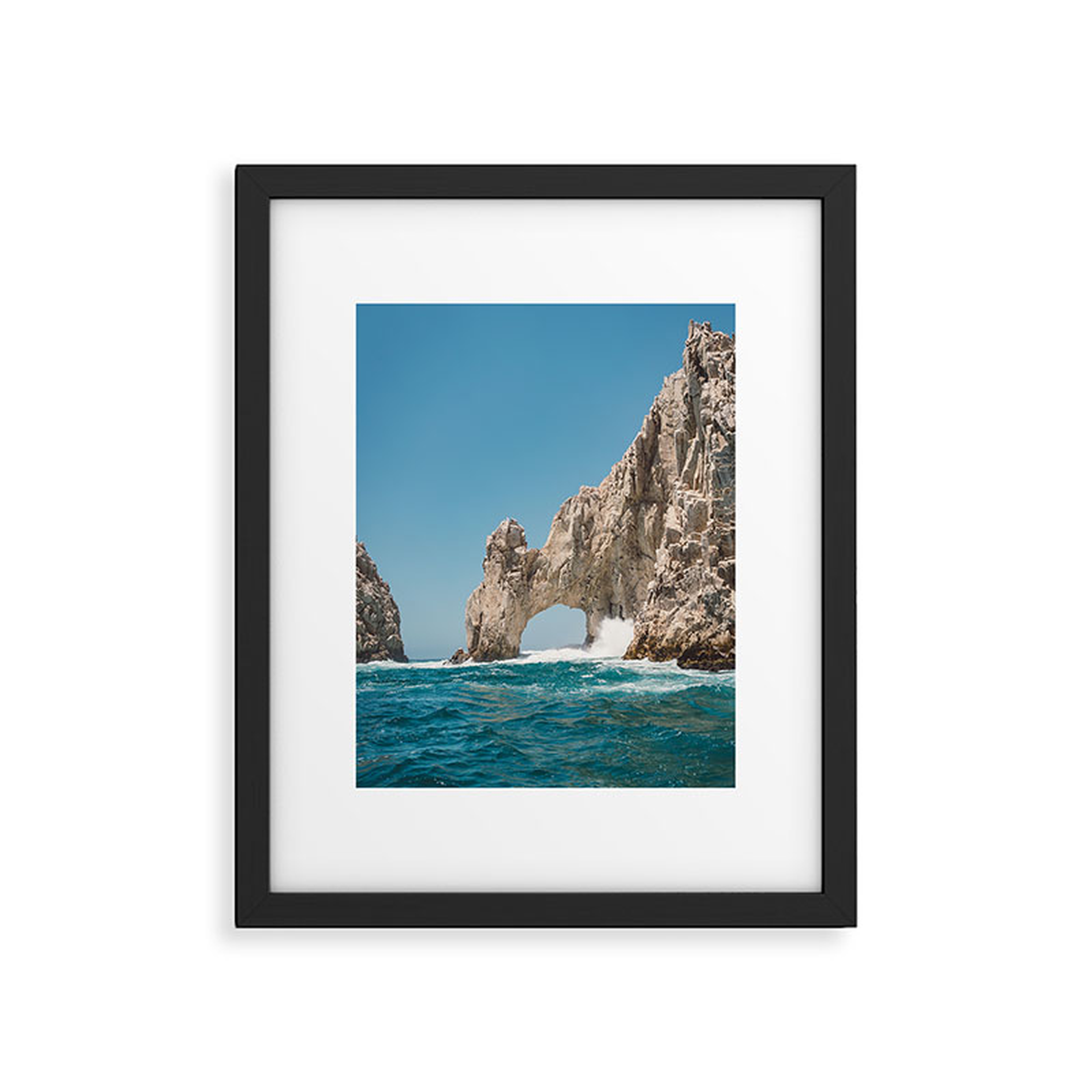 Arch Of Cabo San Lucas by Bethany Young Photography - Framed Art Print Modern Black 24" x 36" - Wander Print Co.