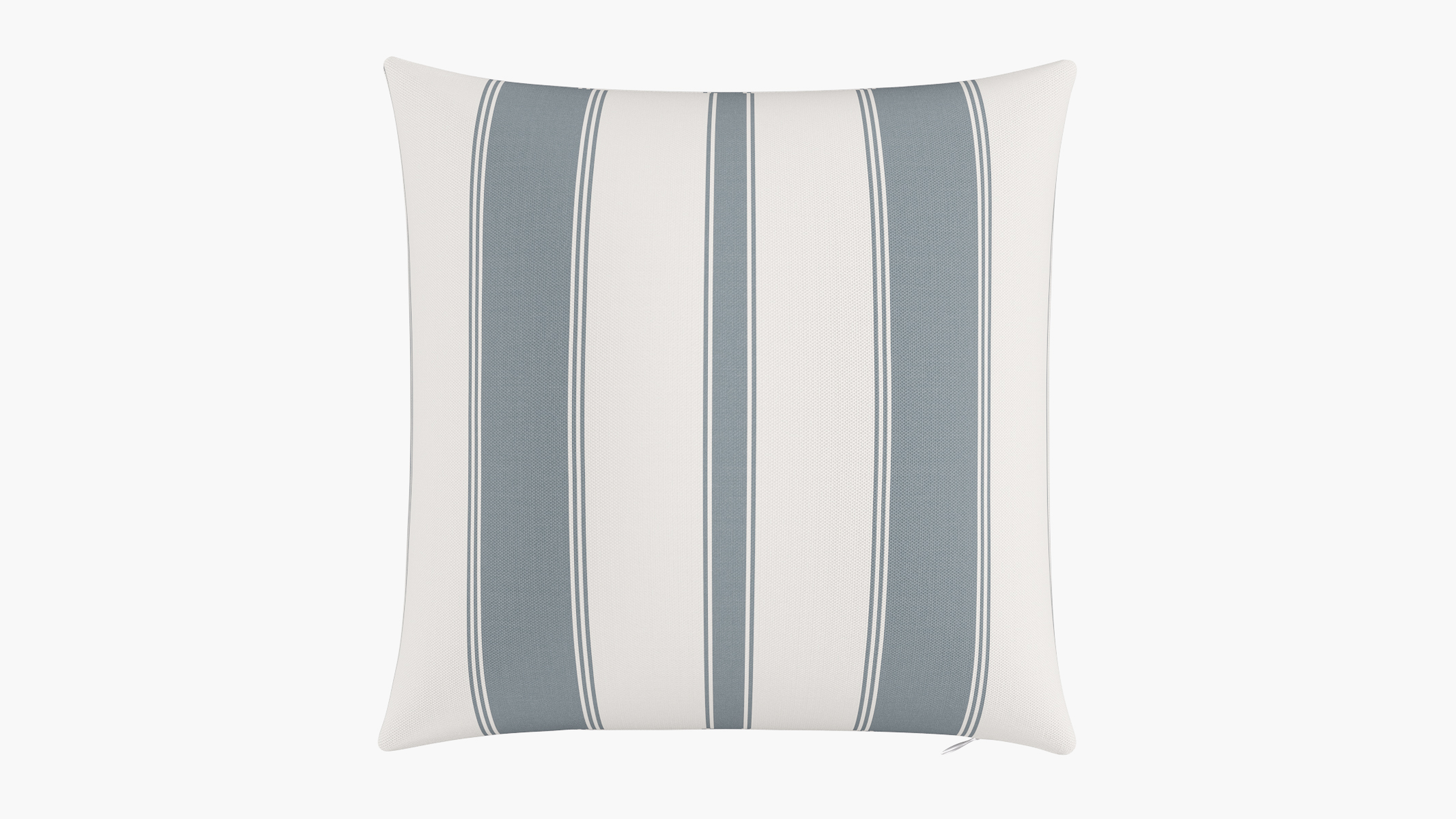 Throw Pillow 20", French Blue Clarence Stripe, 20" x 20" - The Inside