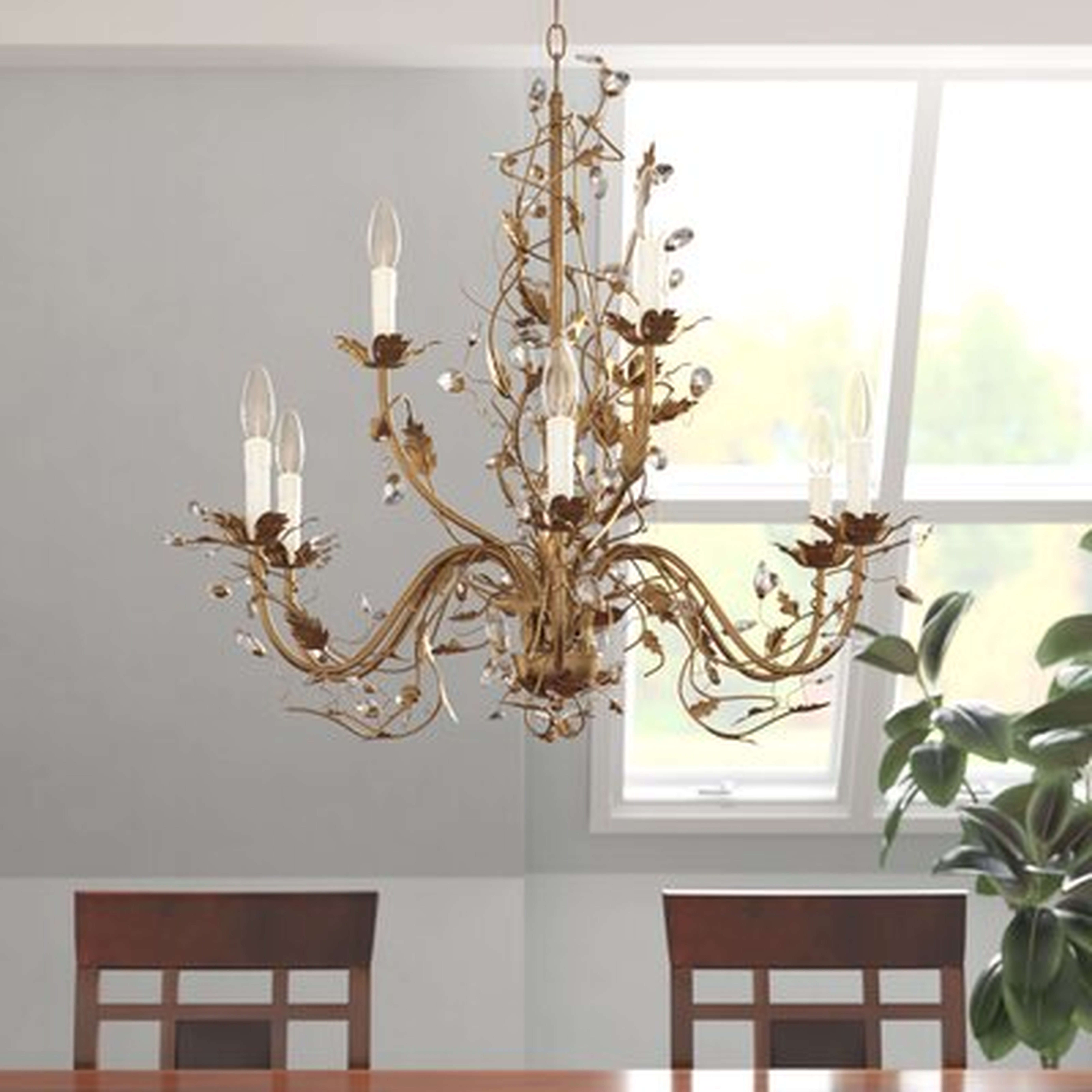 Kaylie 9-Light Candle Style Tiered Chandelier - Wayfair