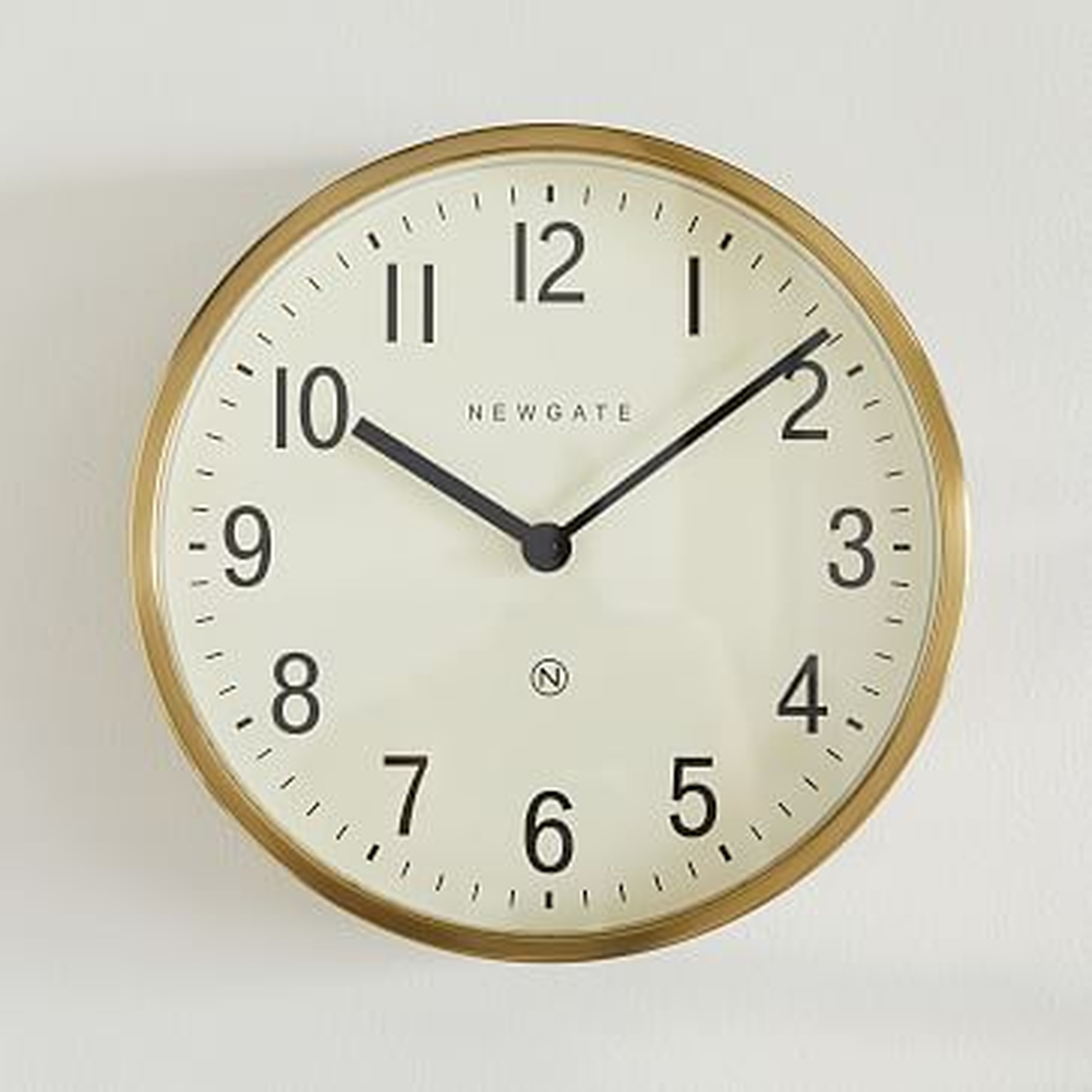 Newgate Master Edwards Clock, Brass, Medium - West Elm