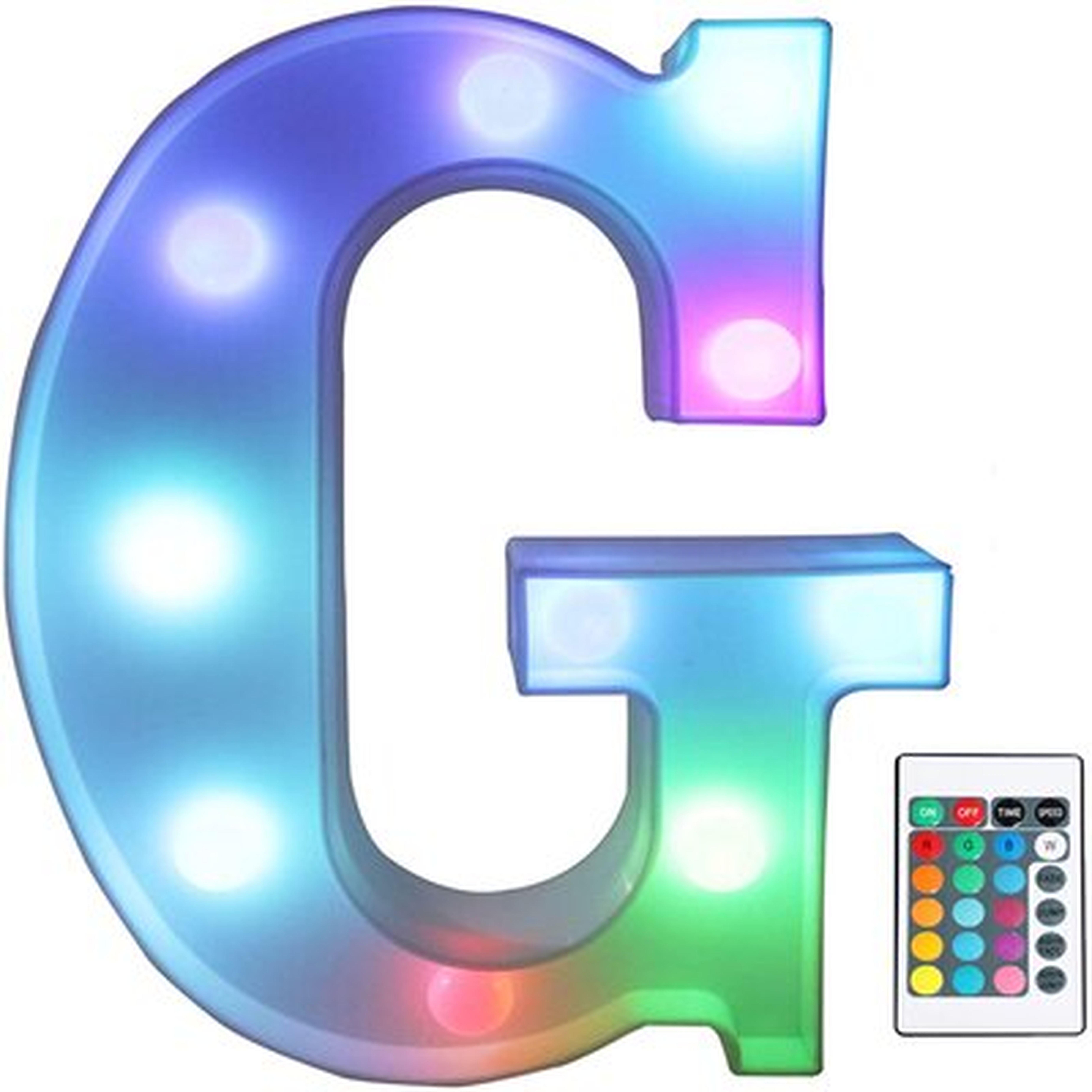 Colorful LED Marquee Letter Lights With Remote – Light Up Marquee Signs – Party Bar Letters With Lights Decorations For The Home - Wayfair