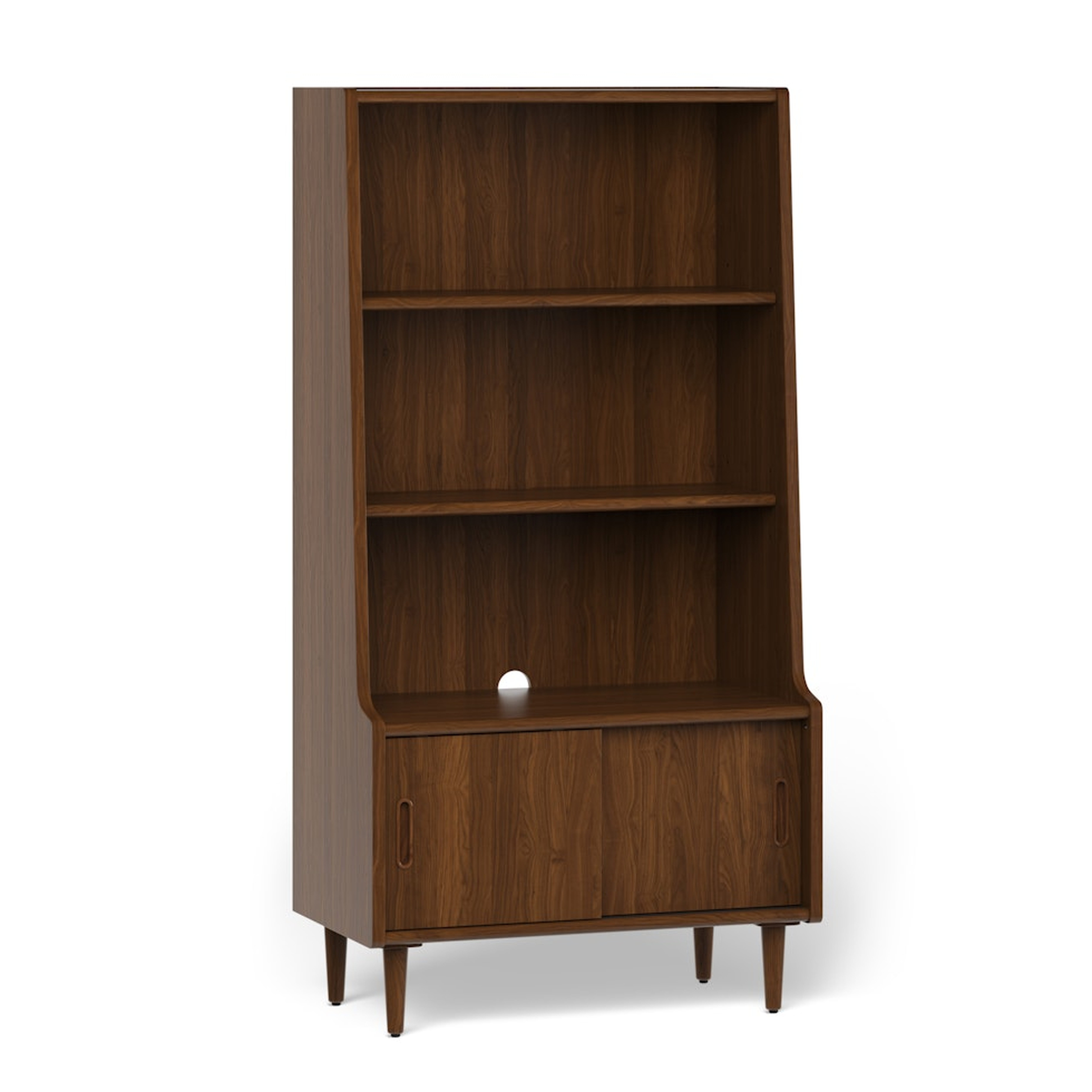 Frances 36" Bookcase with Storage - Walnut - Article