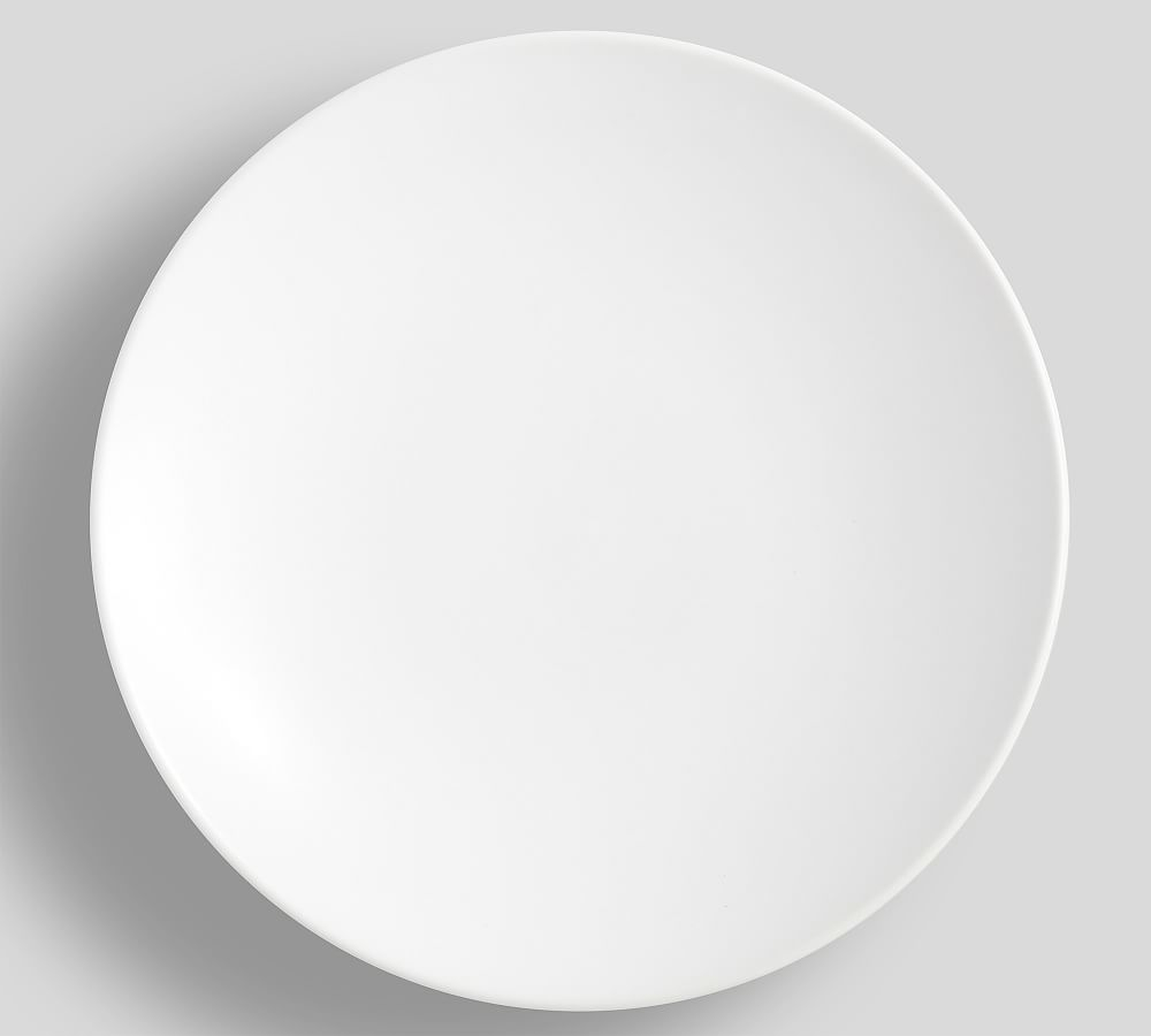 Mason Stoneware Dinner Plate, Single - True White - Pottery Barn