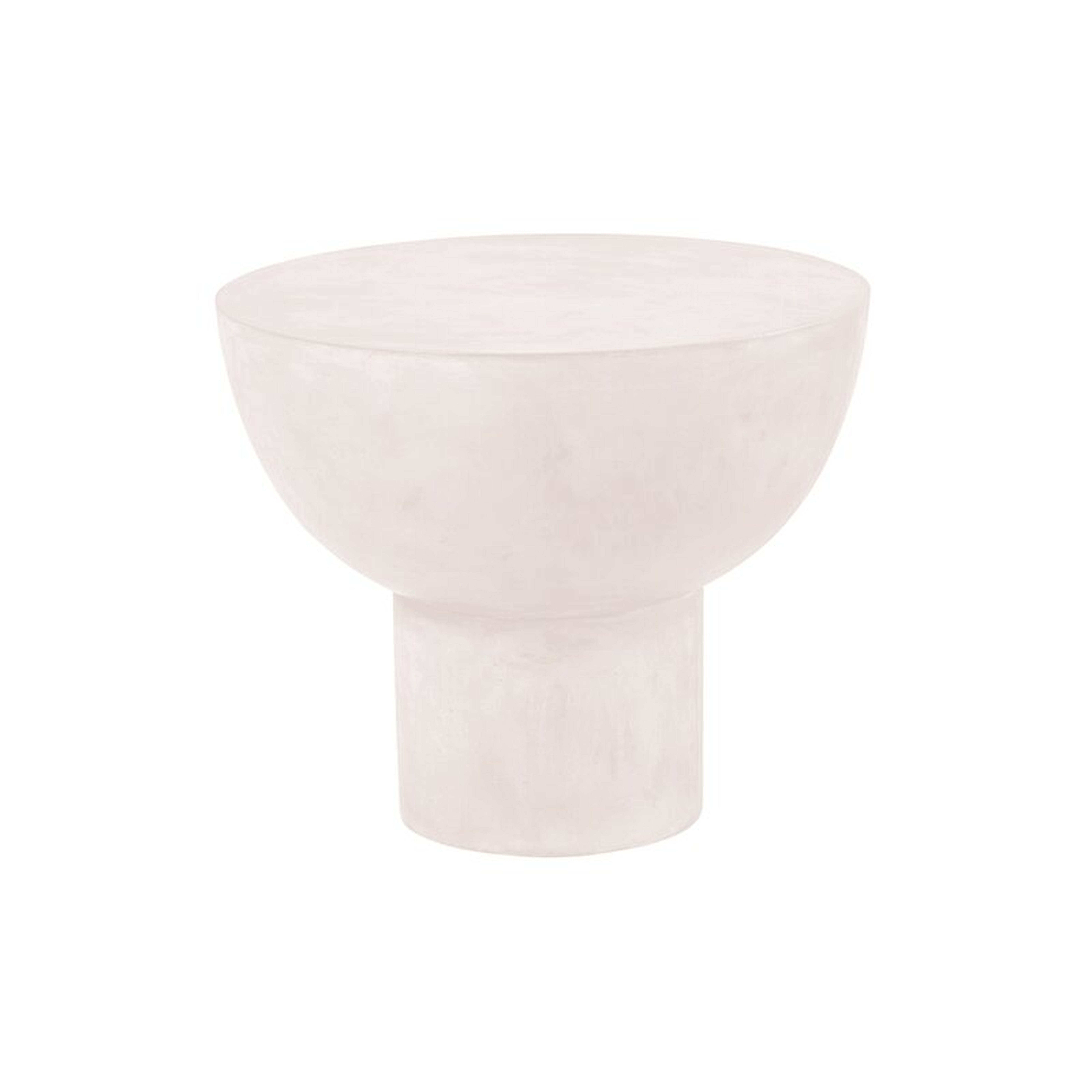 Seasonal Living Perpetual Concrete Side Table Color: Ivory White, Table Size: 21" - Perigold