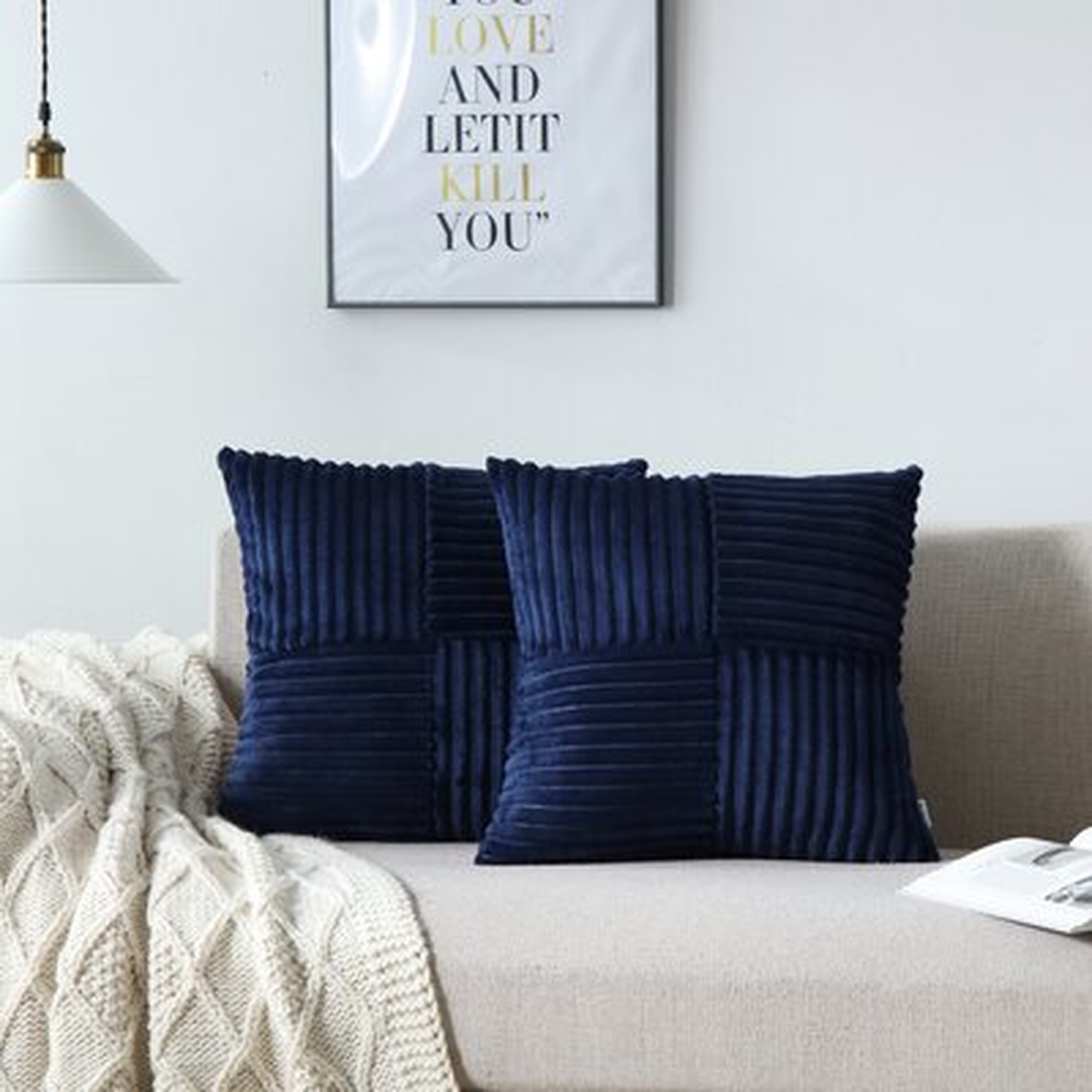 Square Pillow Cover, set of 2 - Wayfair