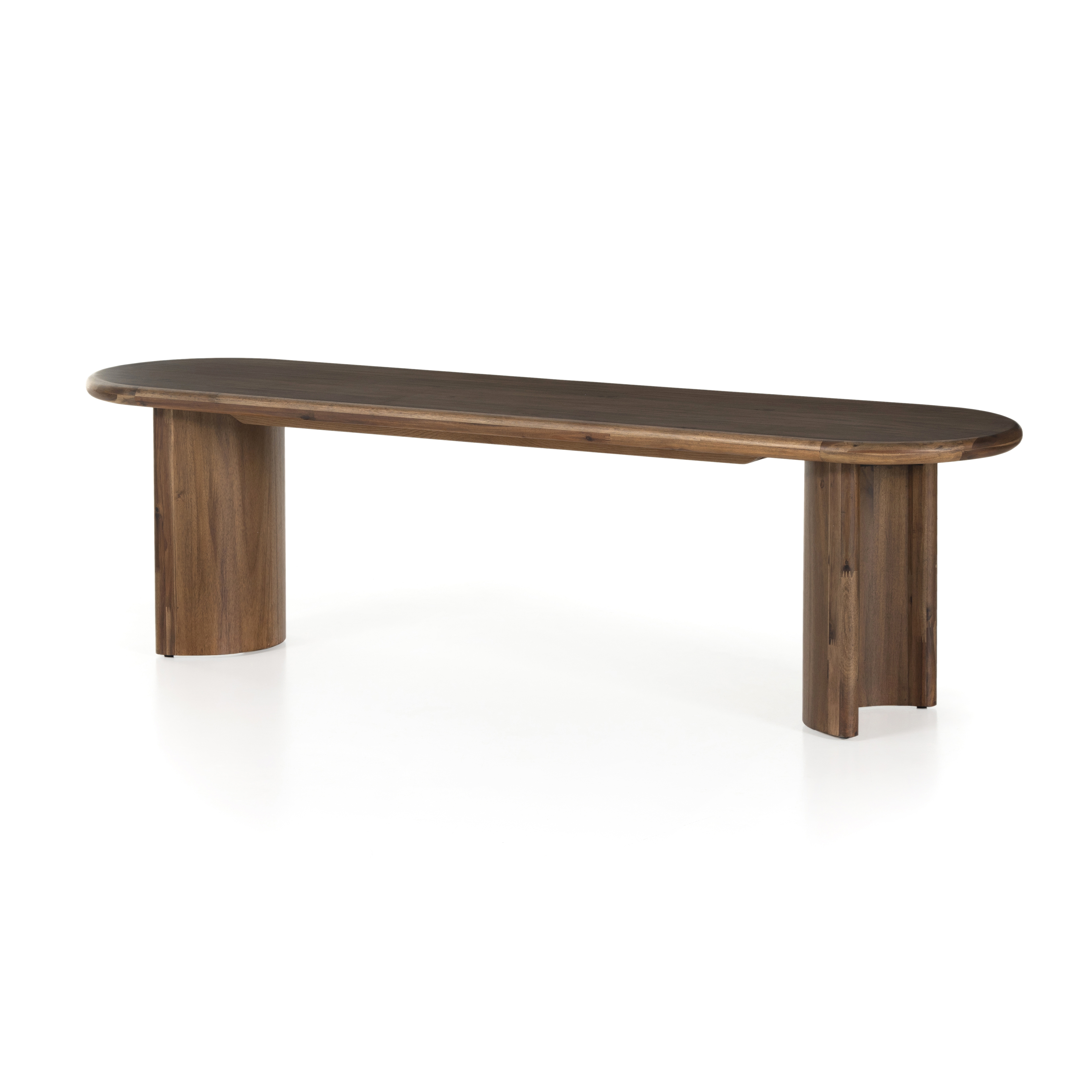 Paden Dining Bench-Seasoned Brown Acacia - Four Hands