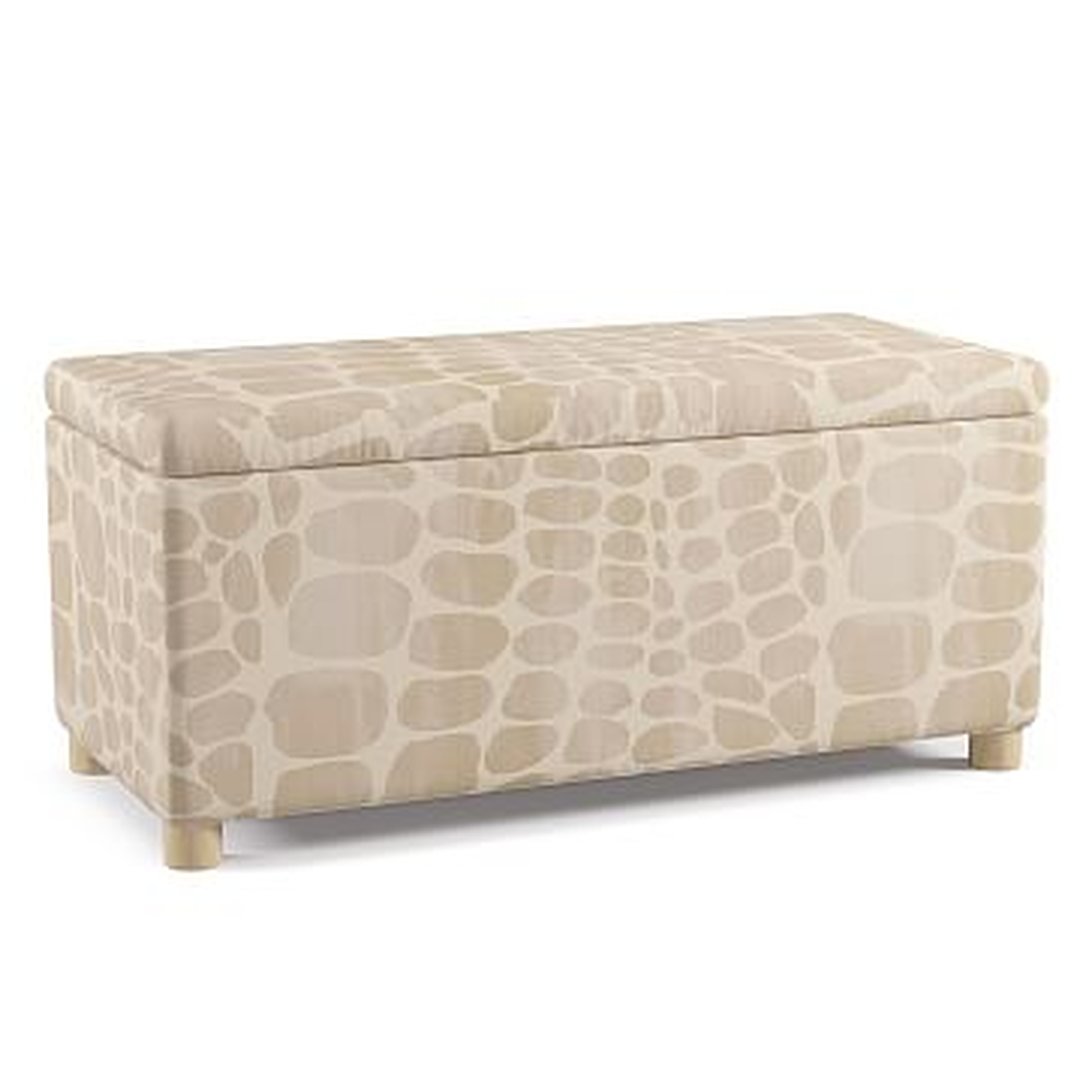 Minted for West Elm Storage Bench, Giraffe, Taupe, Natural - West Elm