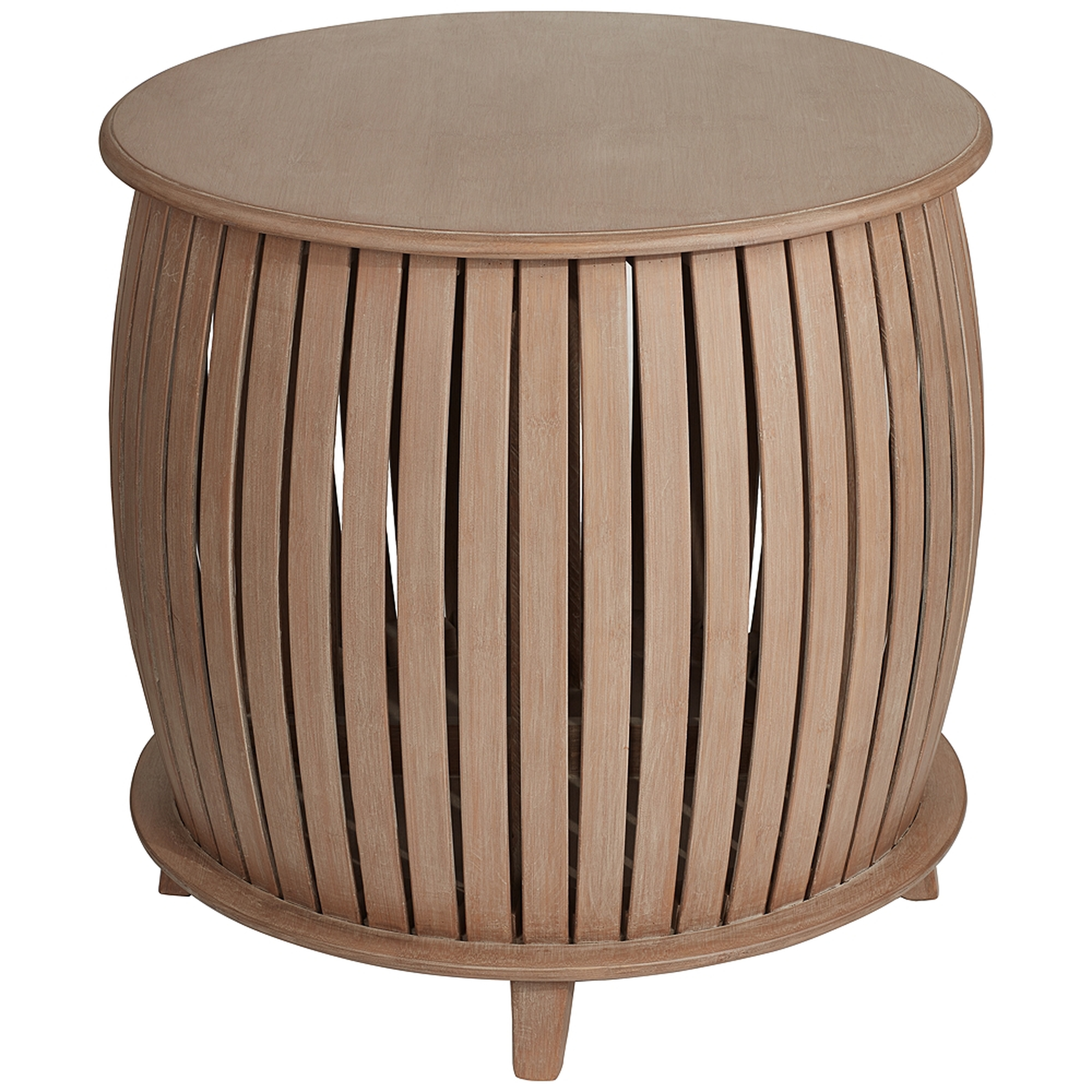 Artino Distressed Natural Bamboo Accent Table - Style # 79F11 - Lamps Plus