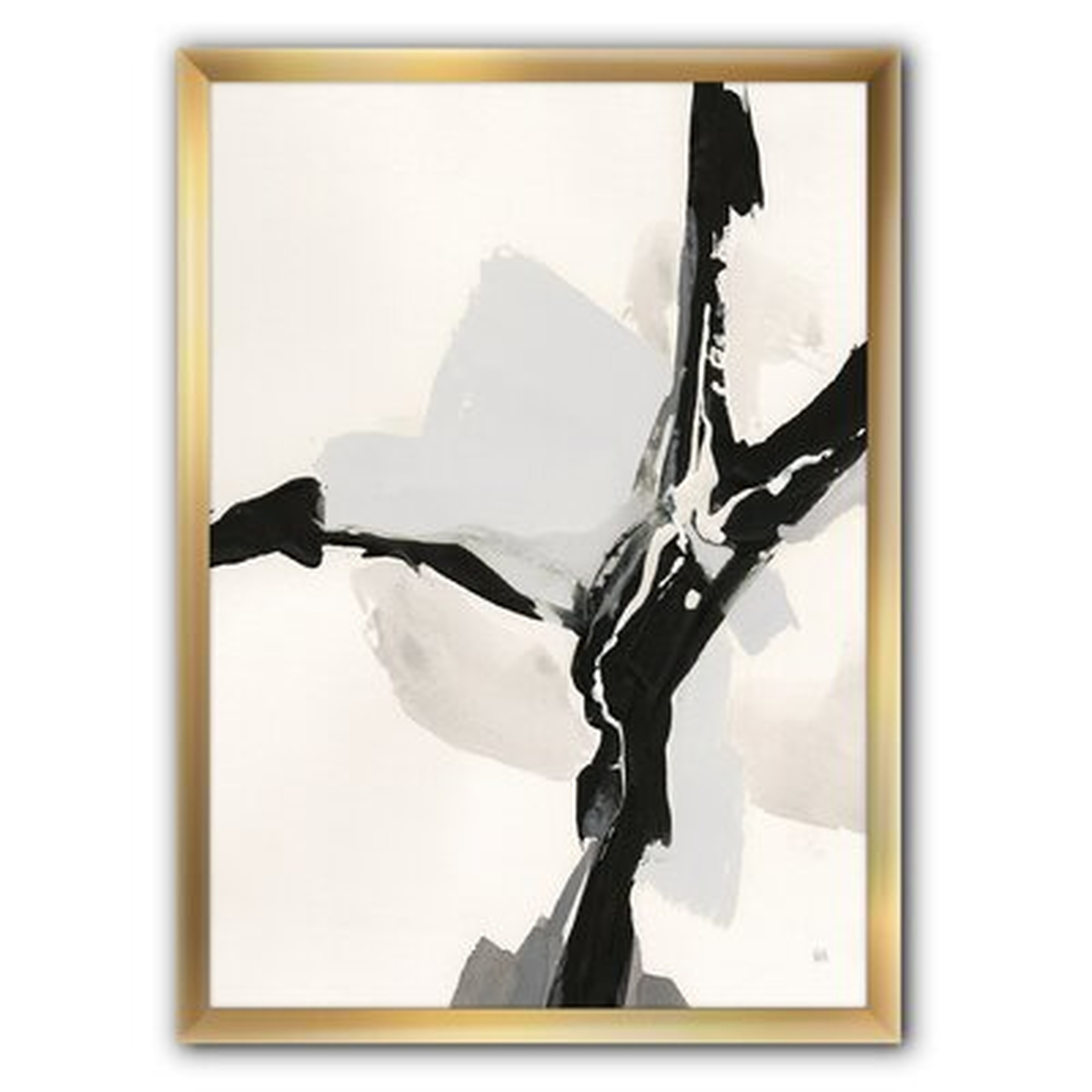 'Abstract Neutral III' - Picture Frame Print on Canvas - Wayfair