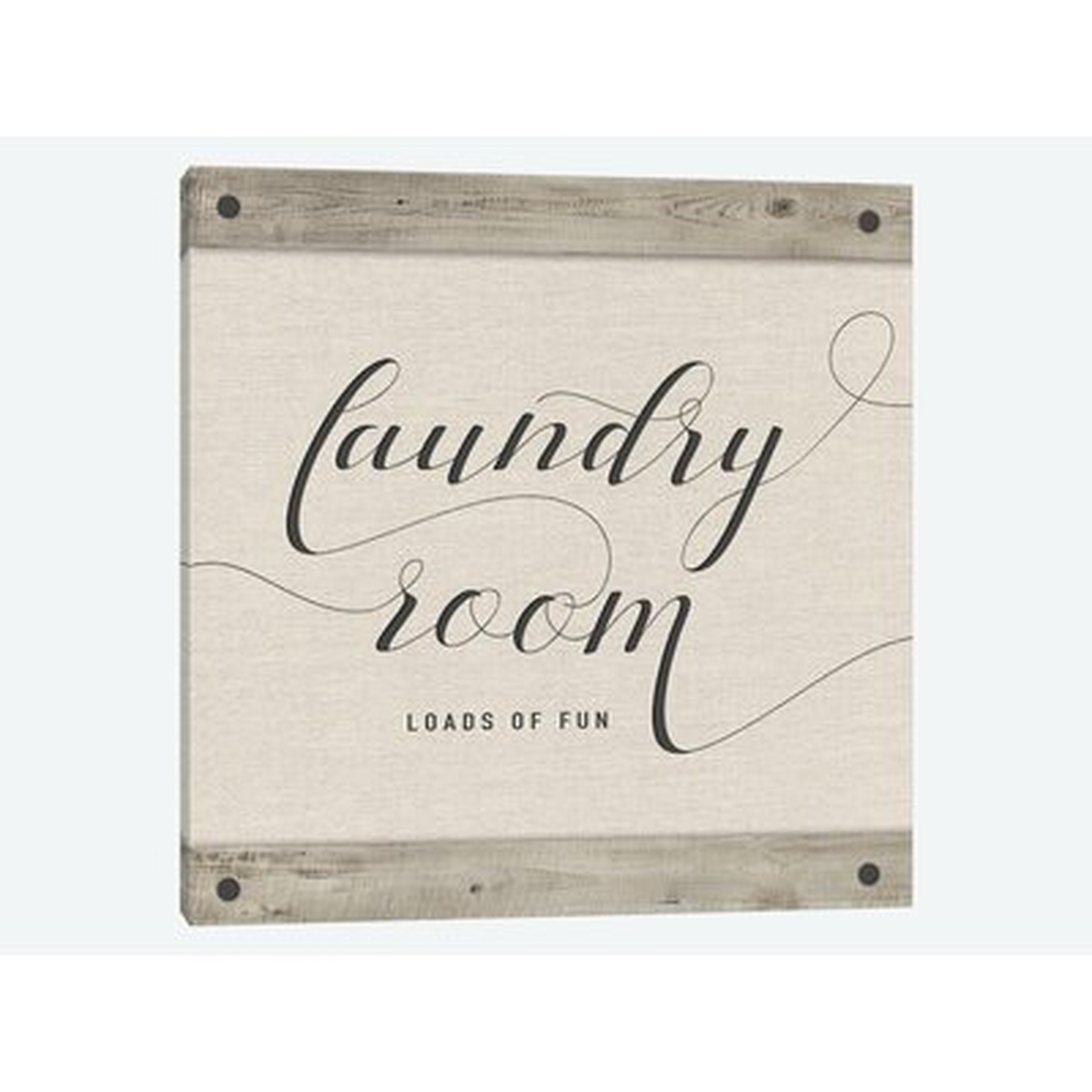 'Laundry Room' by Amanda Murray - Wrapped Canvas Textual Art Print - Wayfair