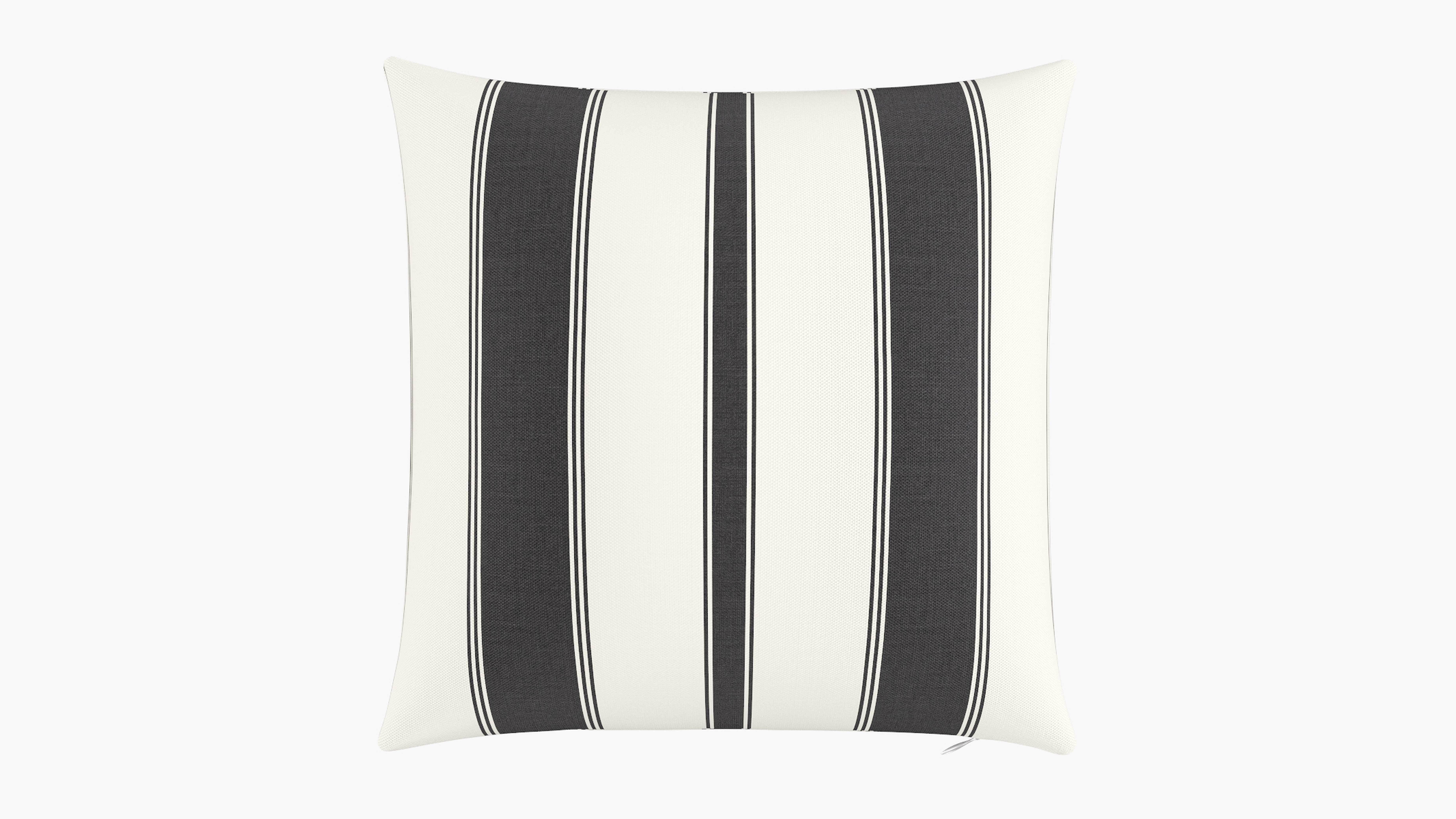 Throw Pillow 20", Ink Clarence Stripe, 20" x 20" - The Inside