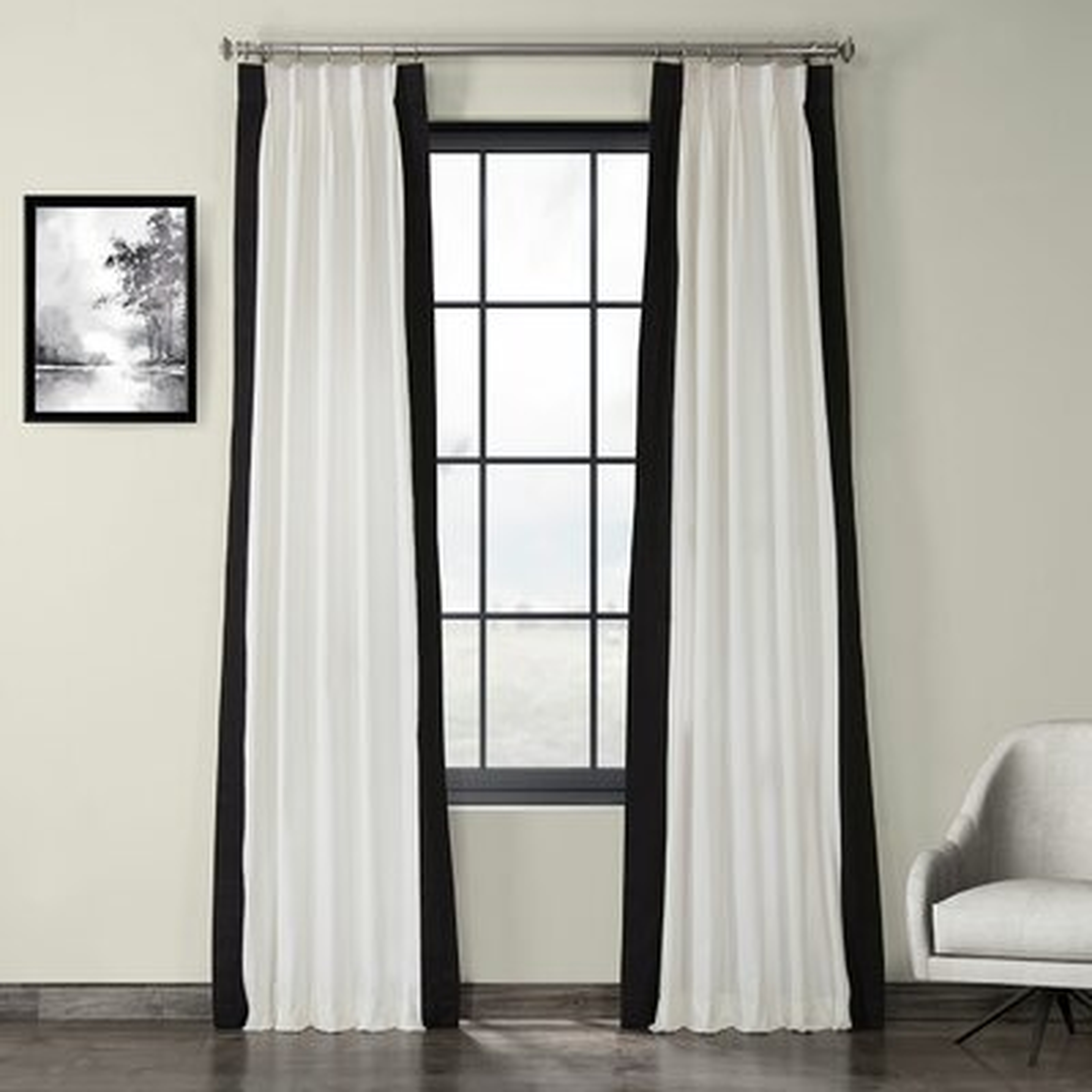 Aleah 100% Cotton Solid Room Darkening Thermal Pinch Pleat Single Curtain Panel - Wayfair