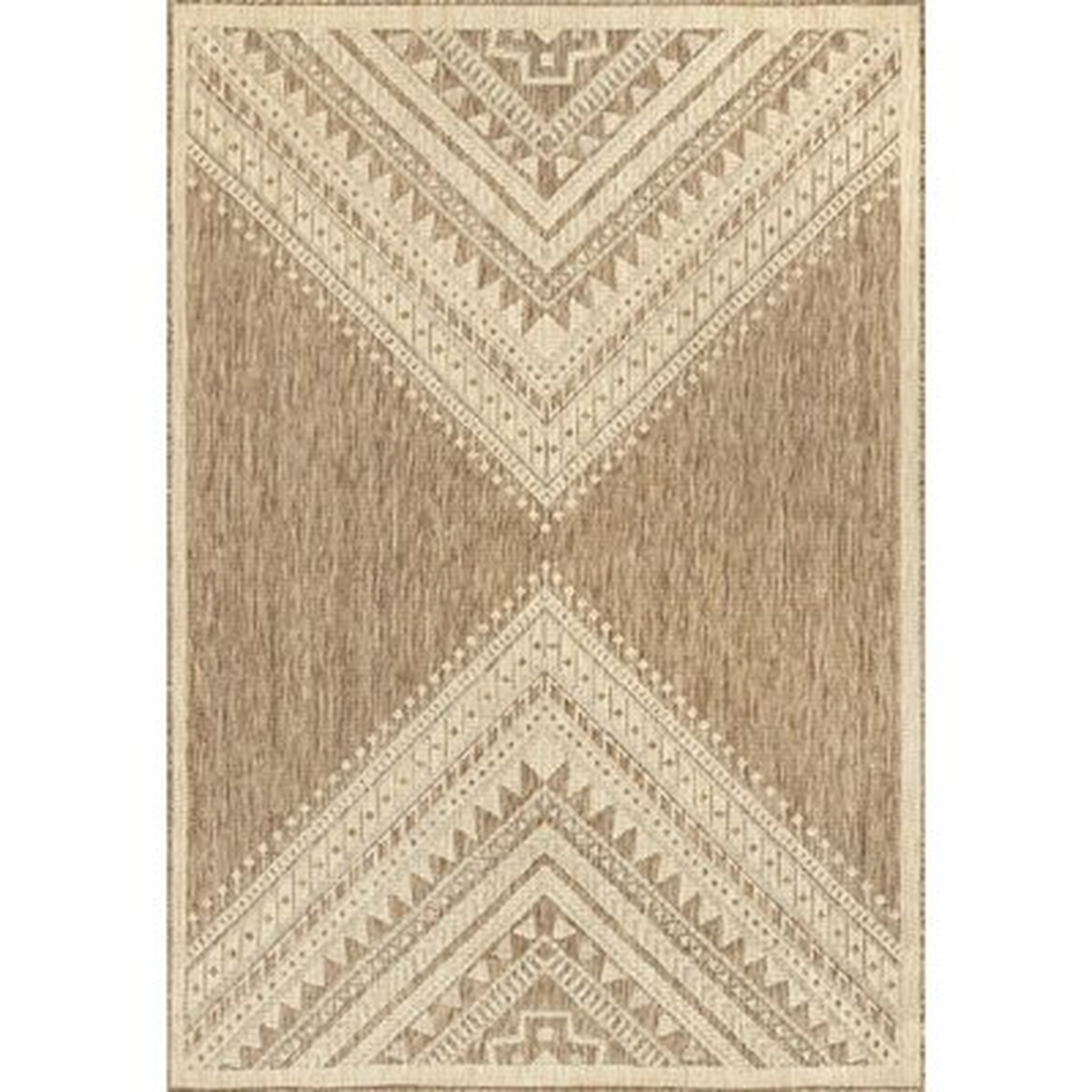 Baucom Southwestern Beige Indoor / Outdoor Area Rug - Wayfair