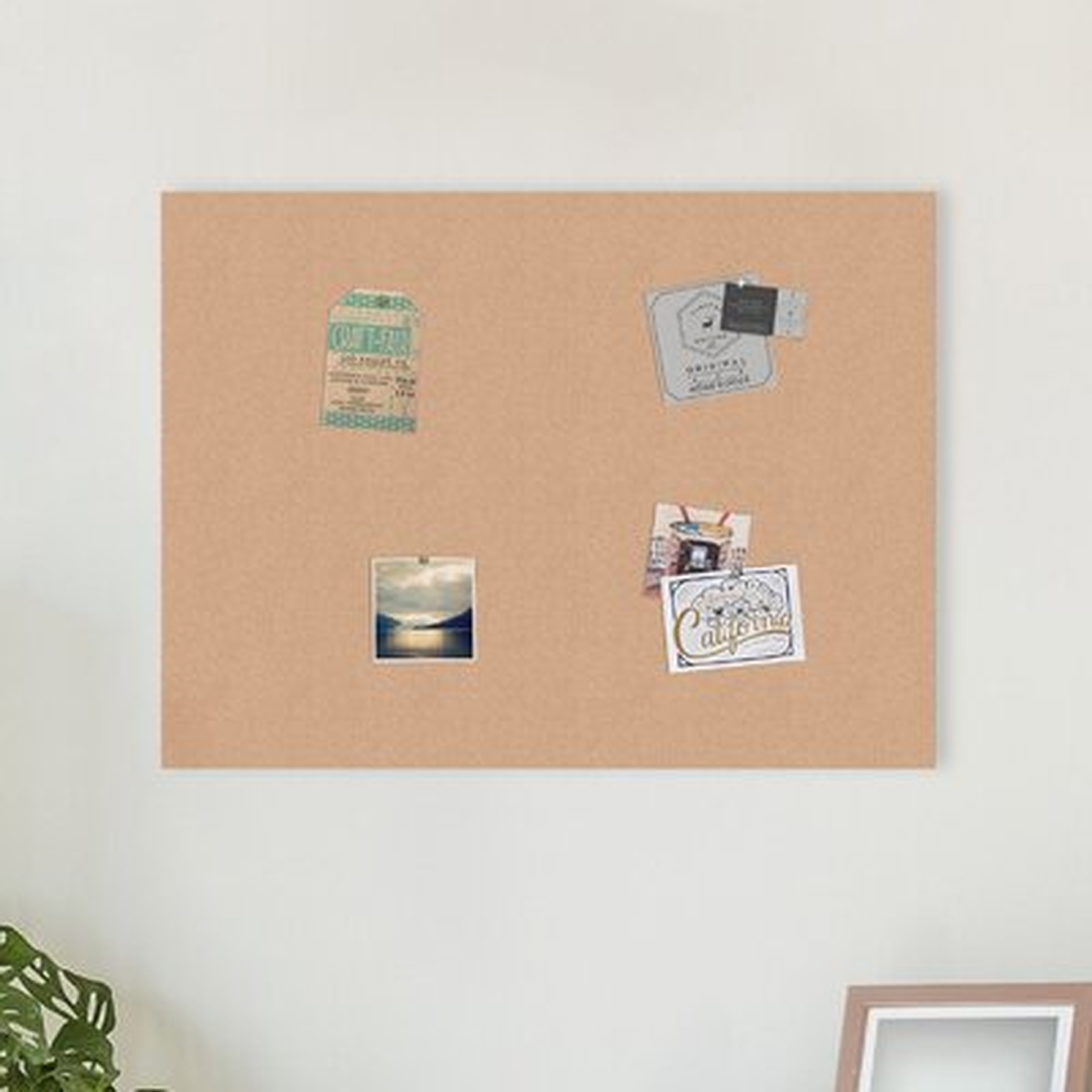 Cork Canvas Wall Mounted Bulletin Board - Wayfair