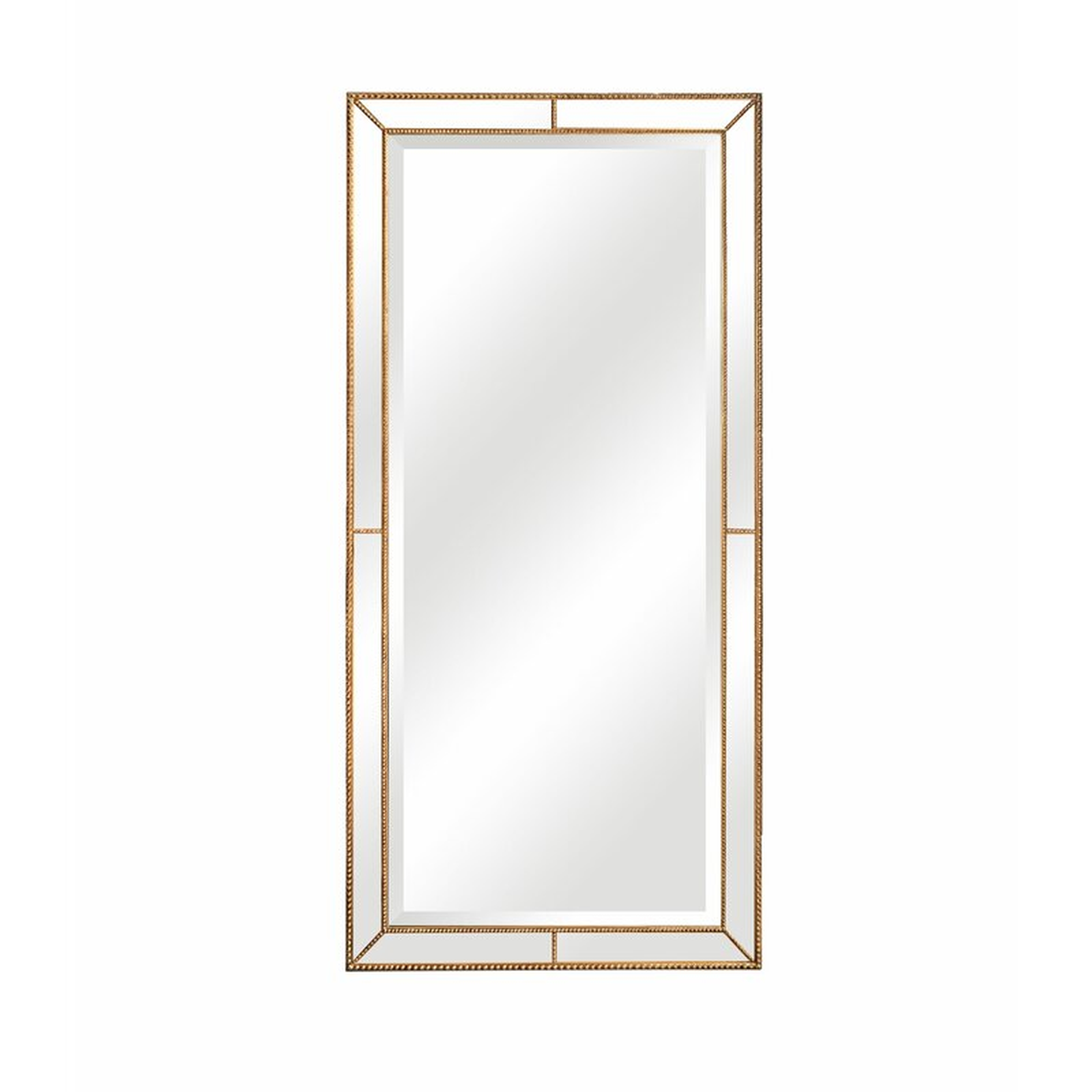 Roxburghe Beveled Full Length Mirror Finish: Antique Gold, Size: 86" H x 40"W x 1.4"D - Perigold