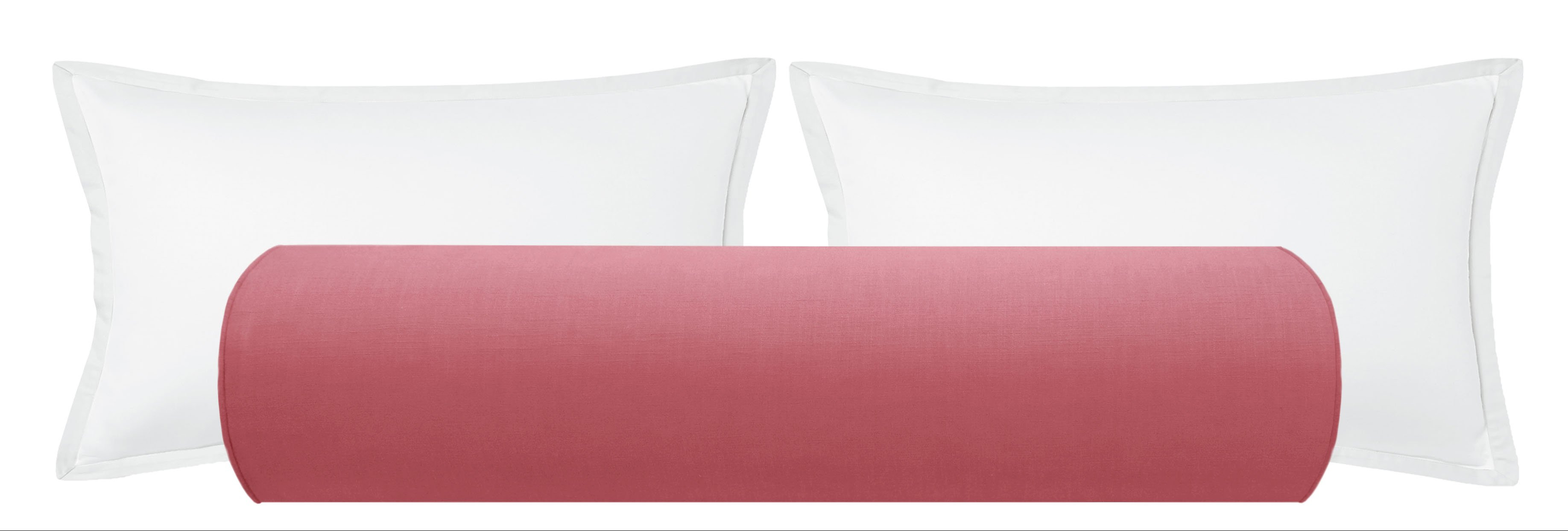 The Bolster :: Classic Linen // Rosé Pink (new) - KING // 9" X 48" - Little Design Company
