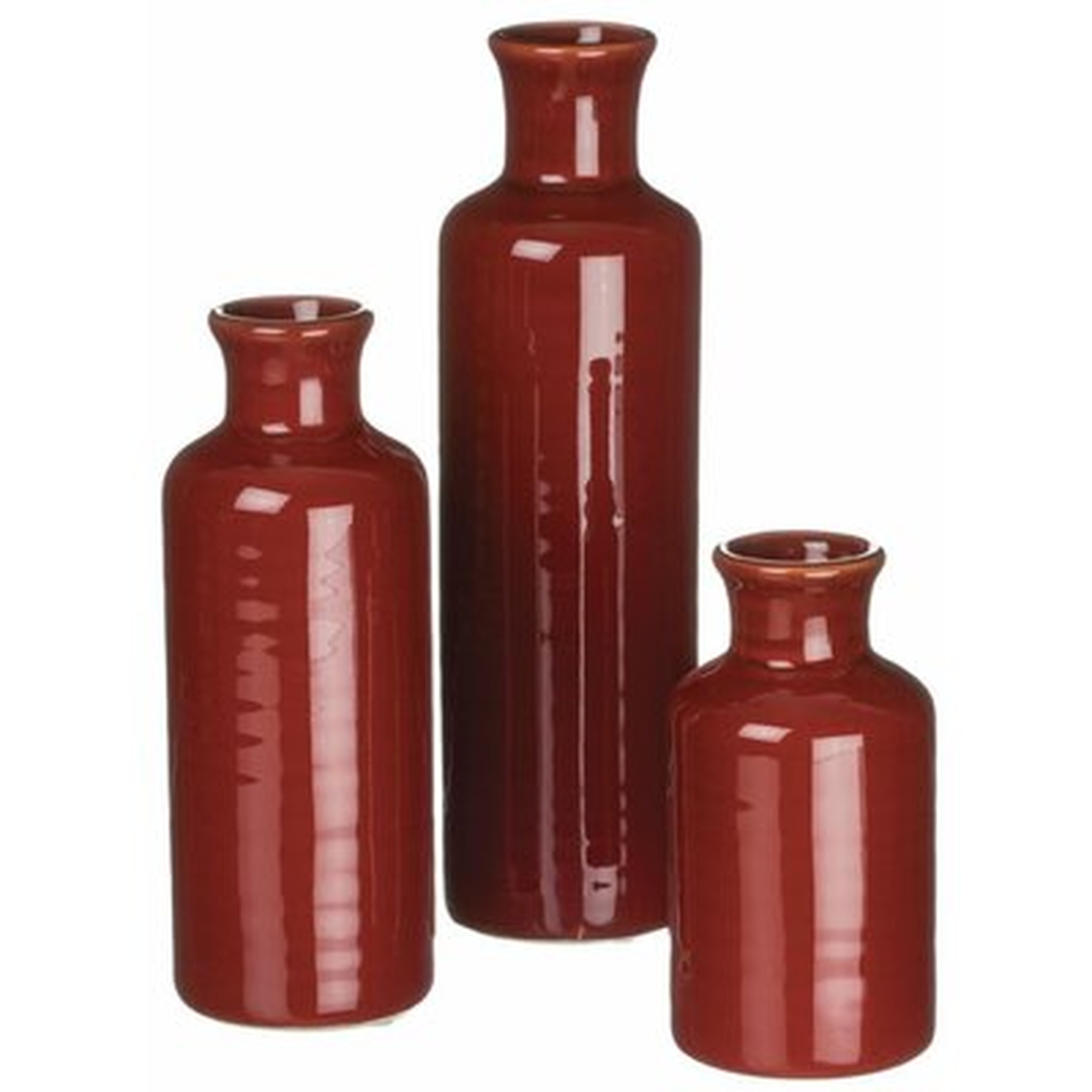 Remzi Bottle 3 Piece Table Vase Set - Wayfair