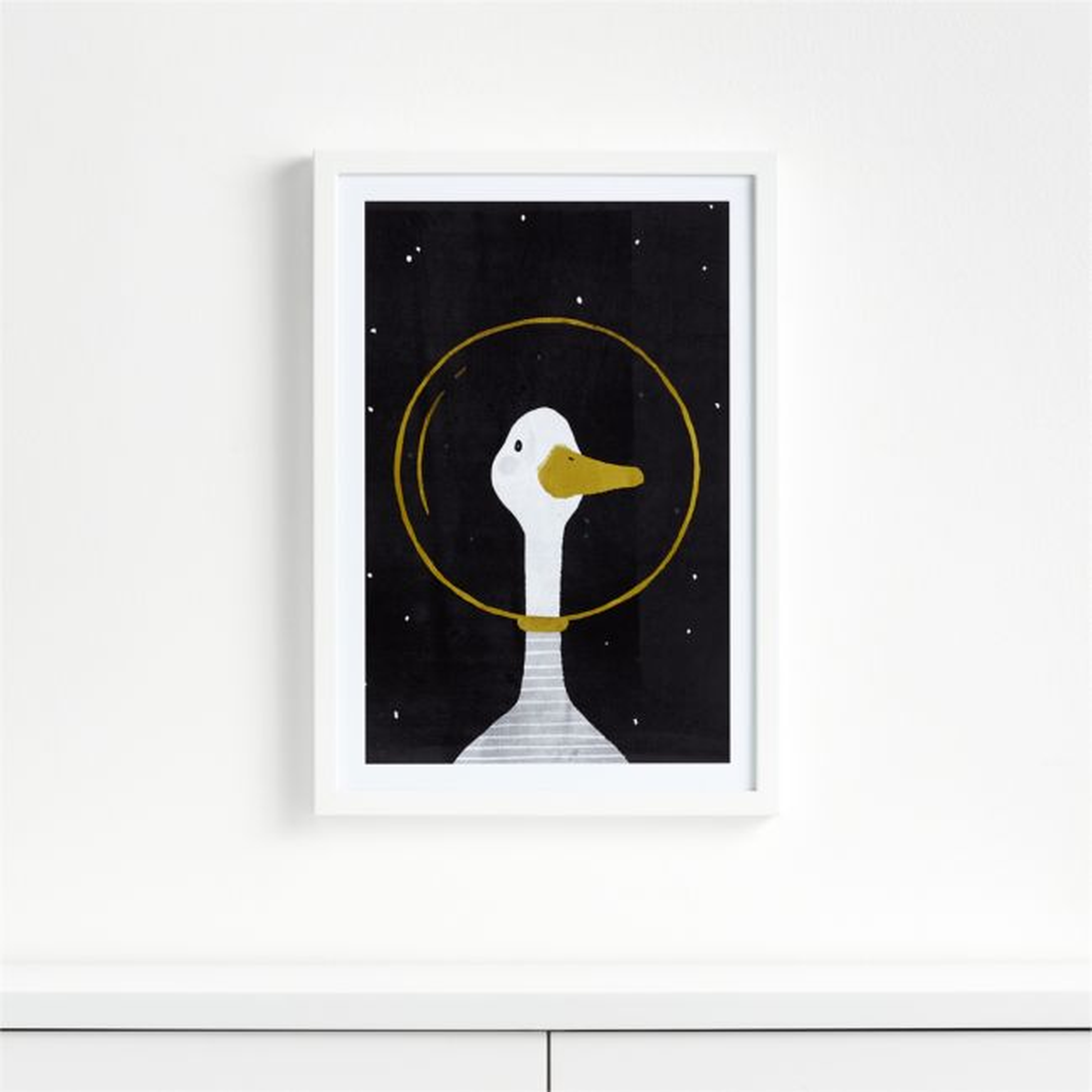 Space Goose Framed Wall Art Print - Crate and Barrel