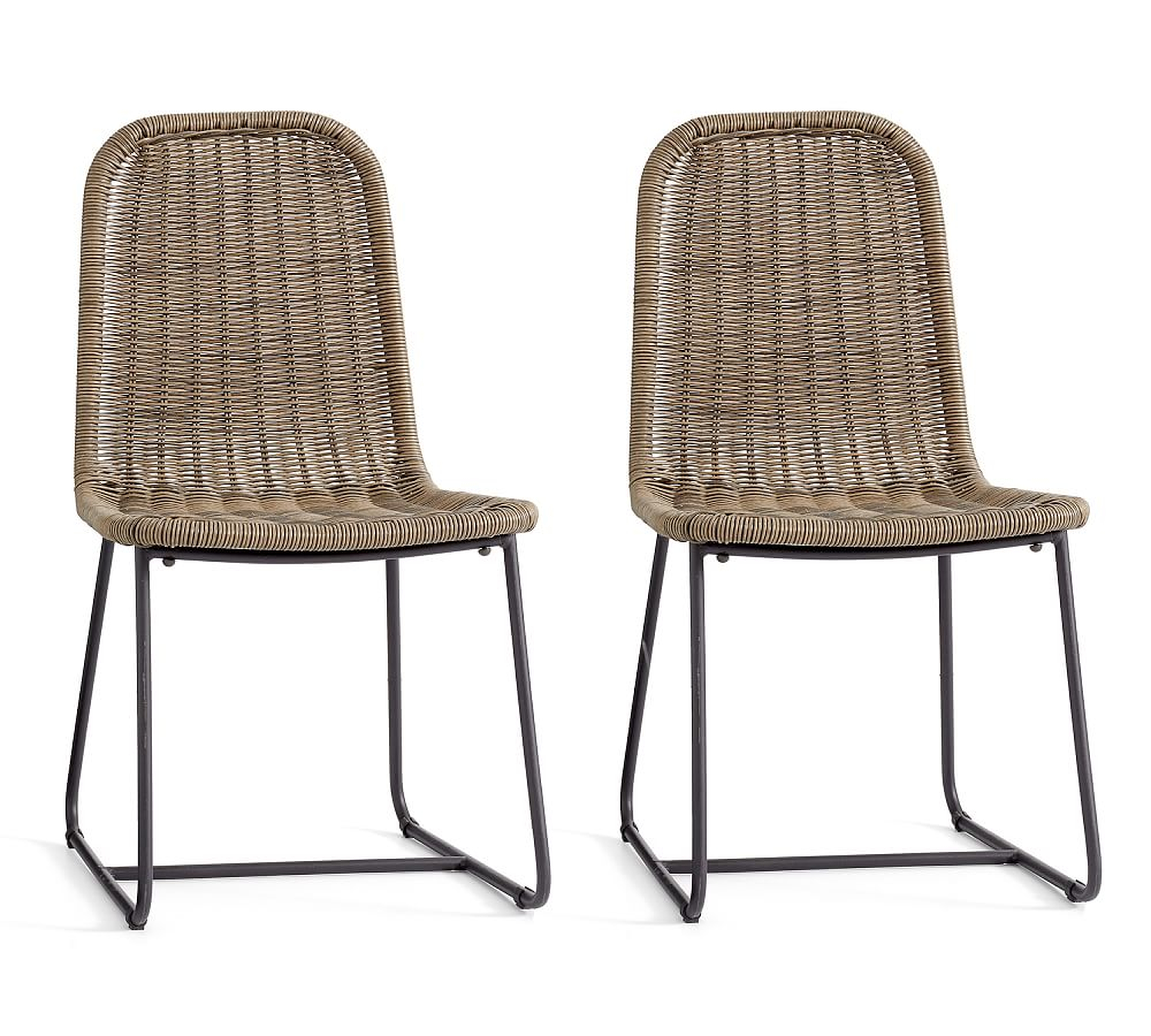 Plymouth Woven Dining Chair, Set of 2 - Pottery Barn