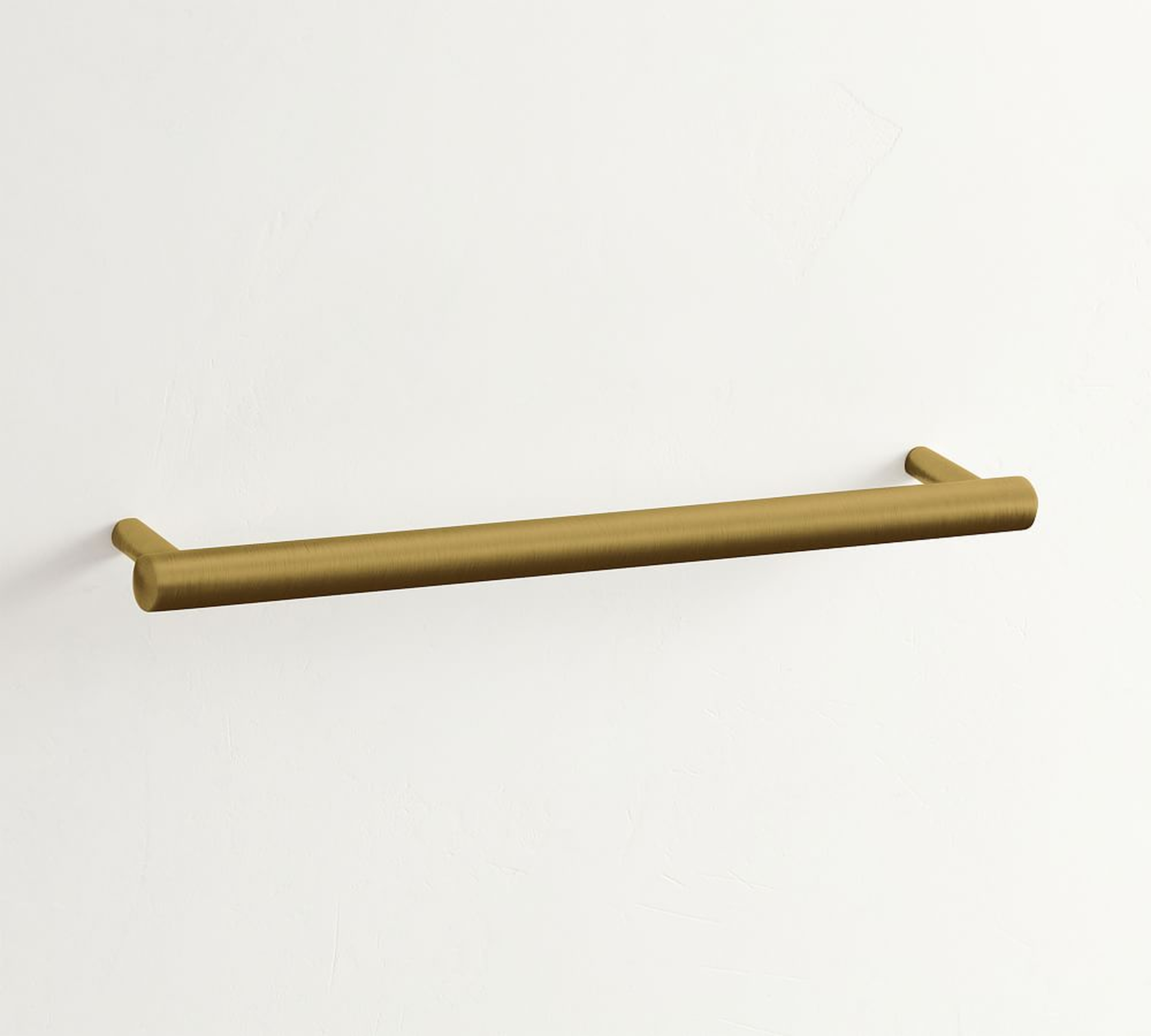 Linden 8" Drawer Pull, Tumbled Brass - Pottery Barn