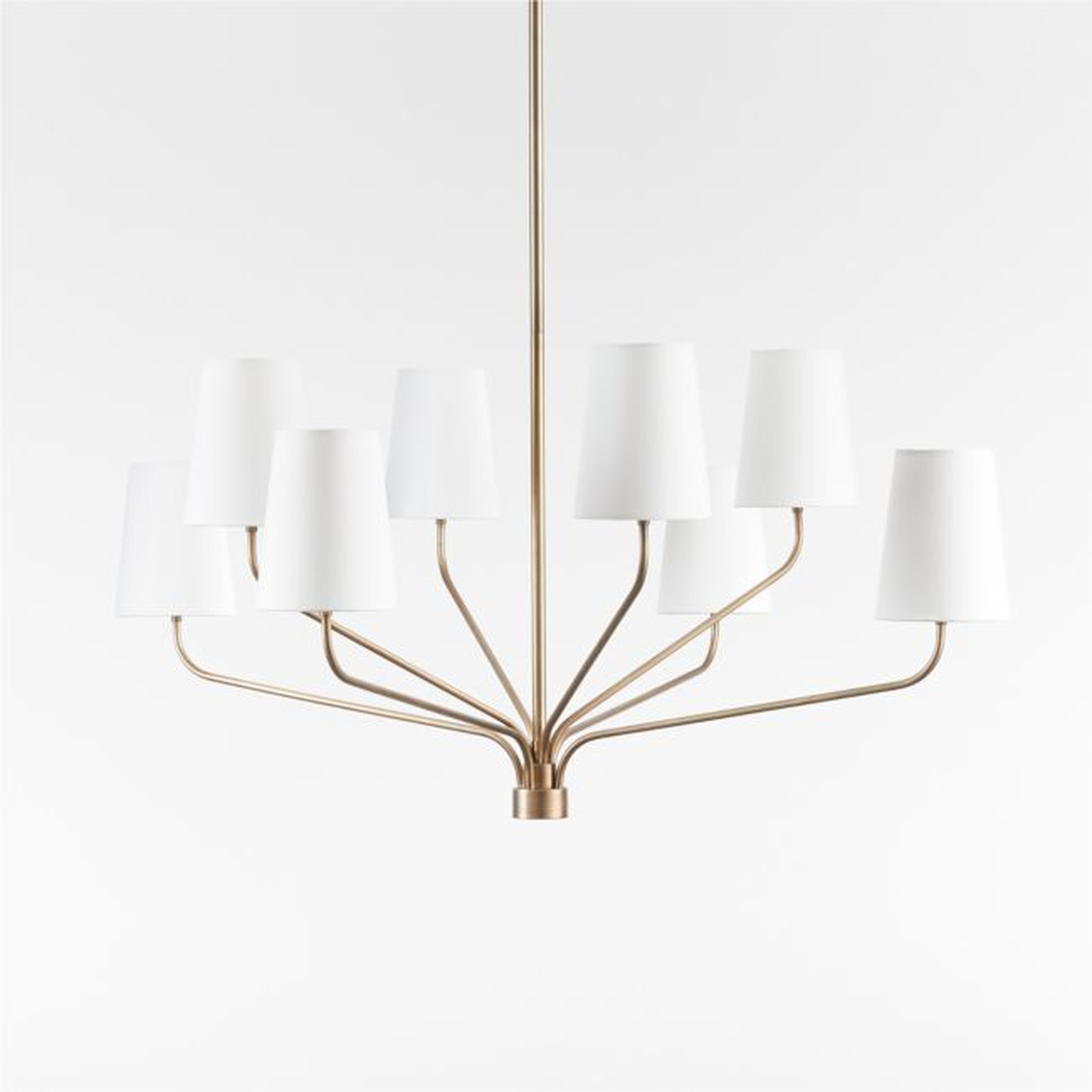Seguin Large Brass Chandelier Light - Crate and Barrel
