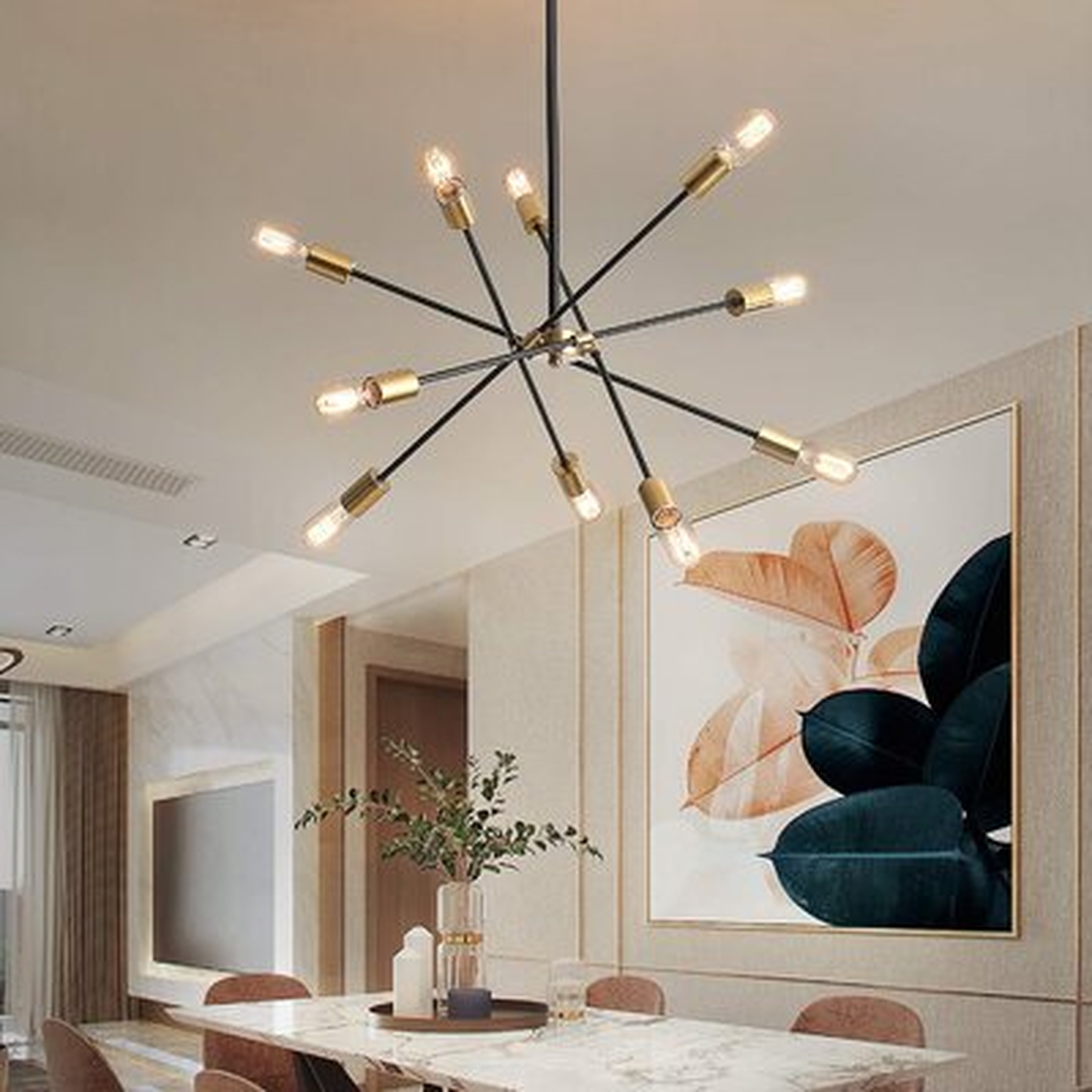 10 - Light Unique Modern Linear Chandelier - Wayfair