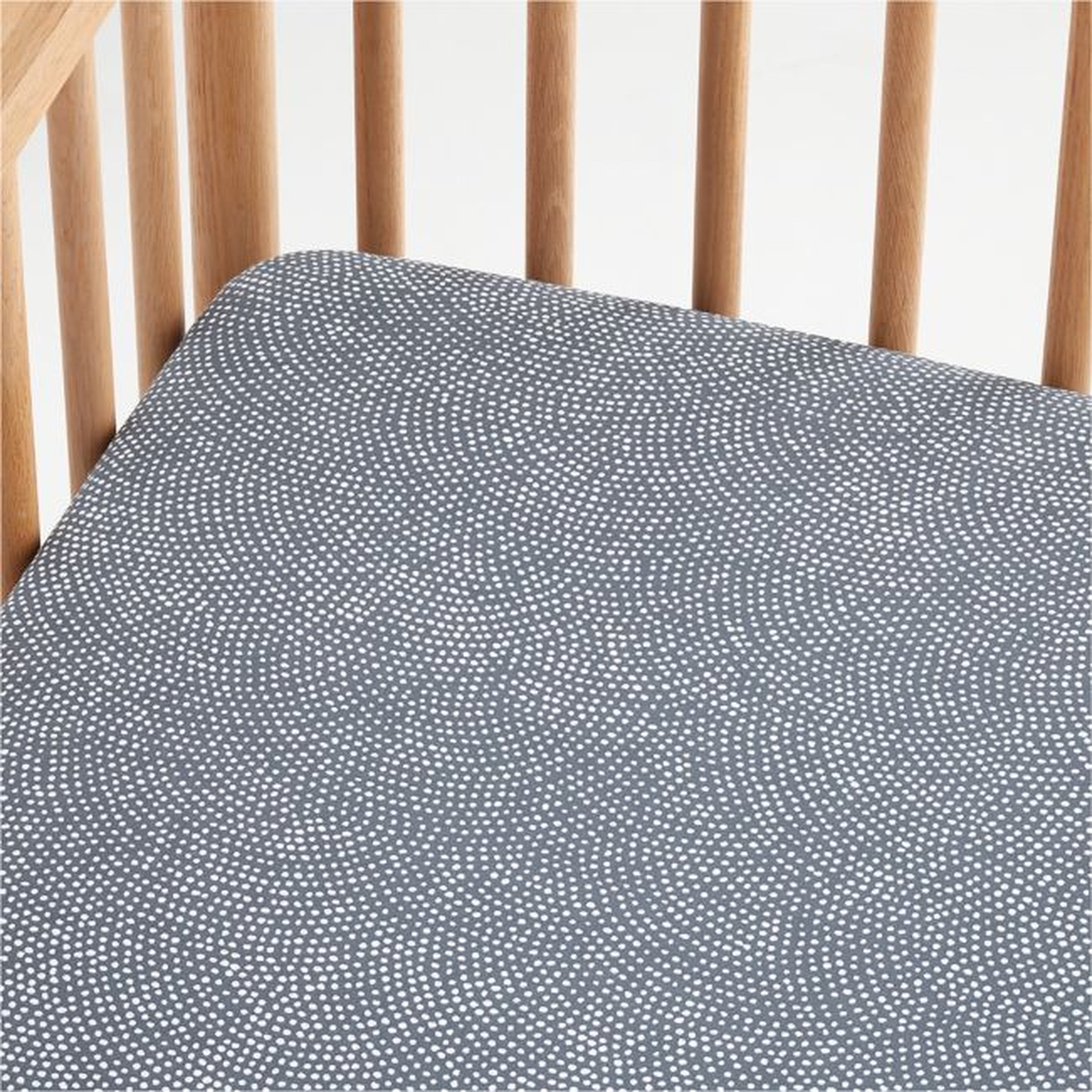 Batik Indigo 100% Organic Cotton Baby Crib Fitted Sheet by Leanne Ford - Crate & Kids