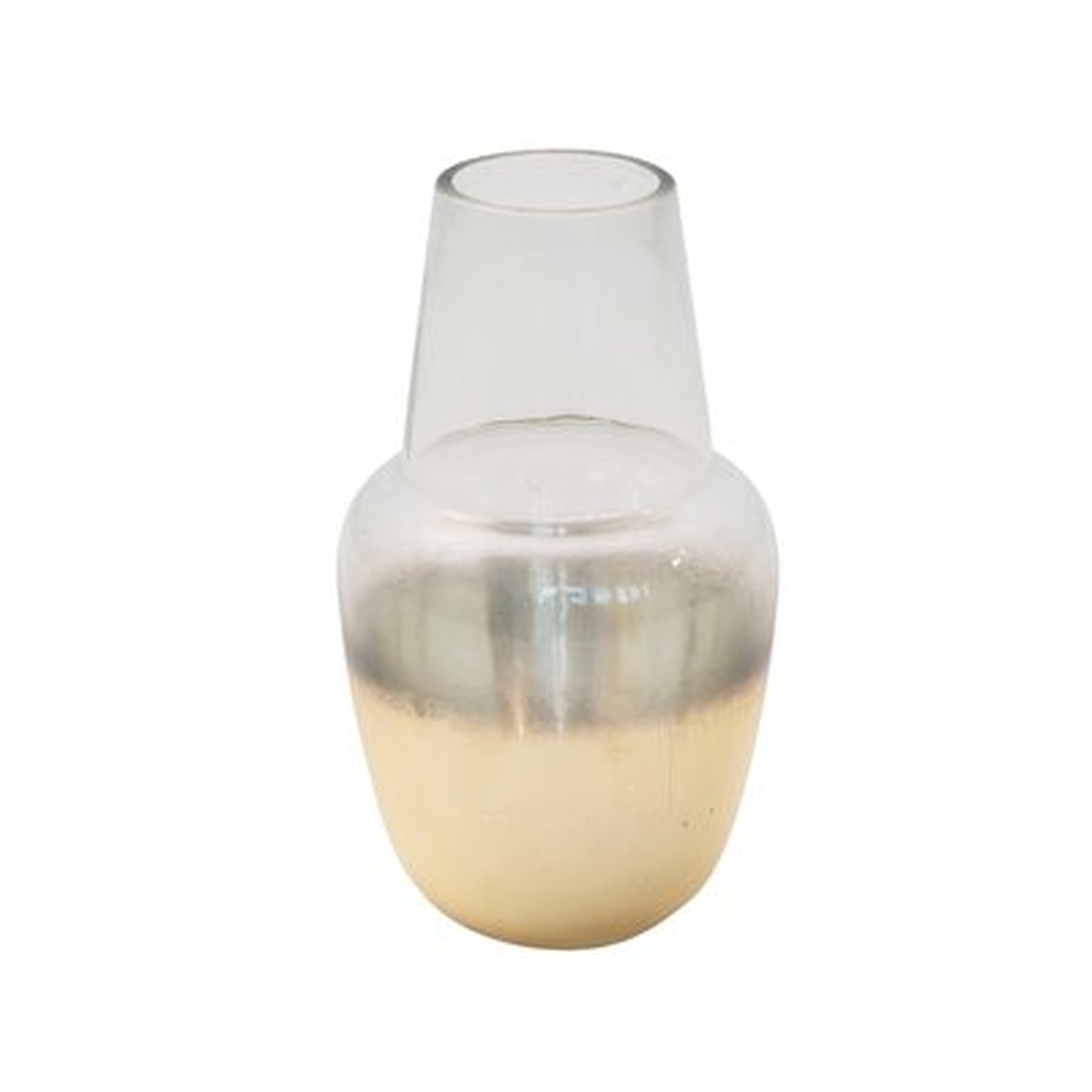 Nolina Metallic Gold 7" Glass Table Vase - Wayfair