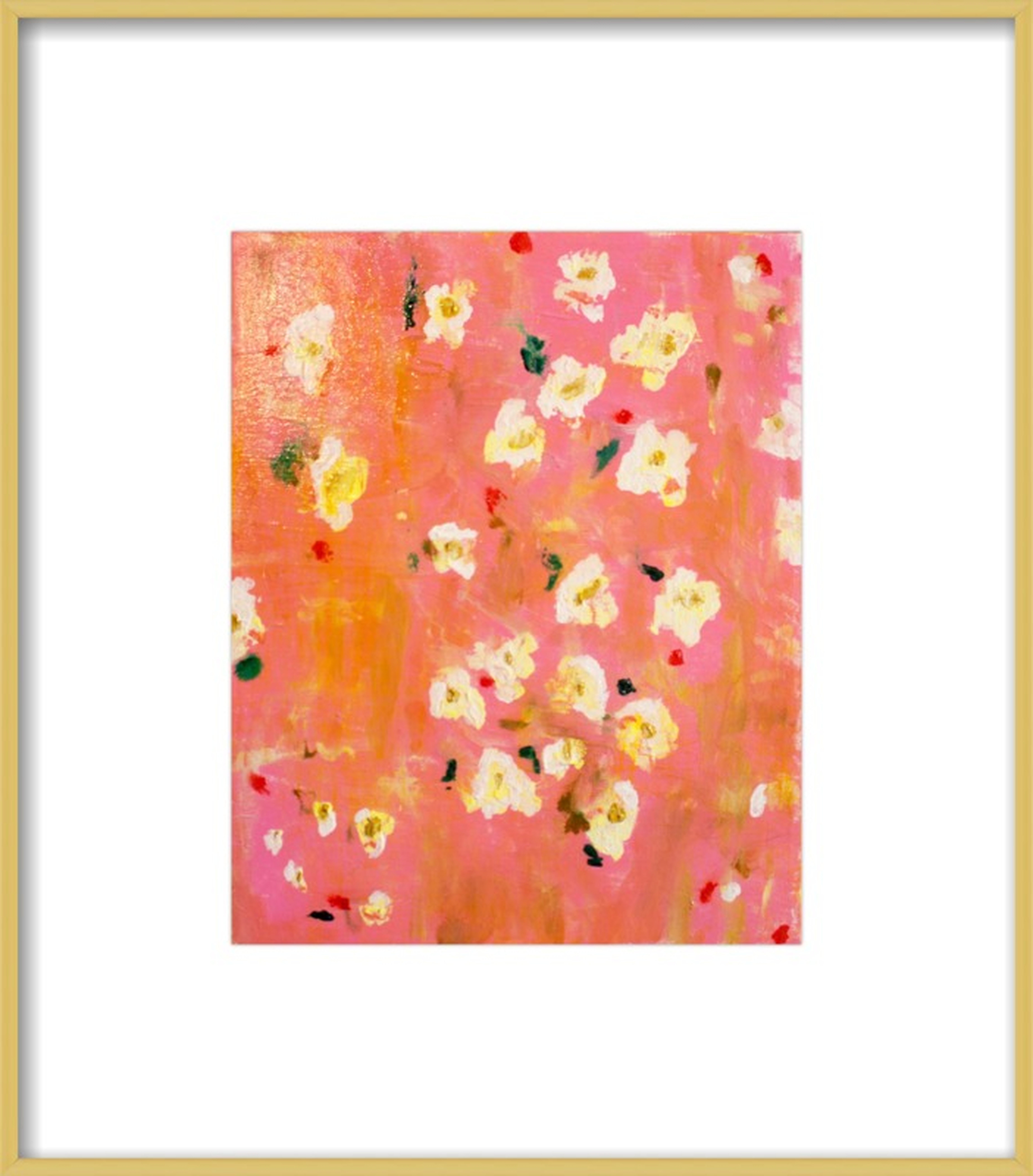 Pink and White Garden by Leslie Spann for Artfully Walls - Artfully Walls