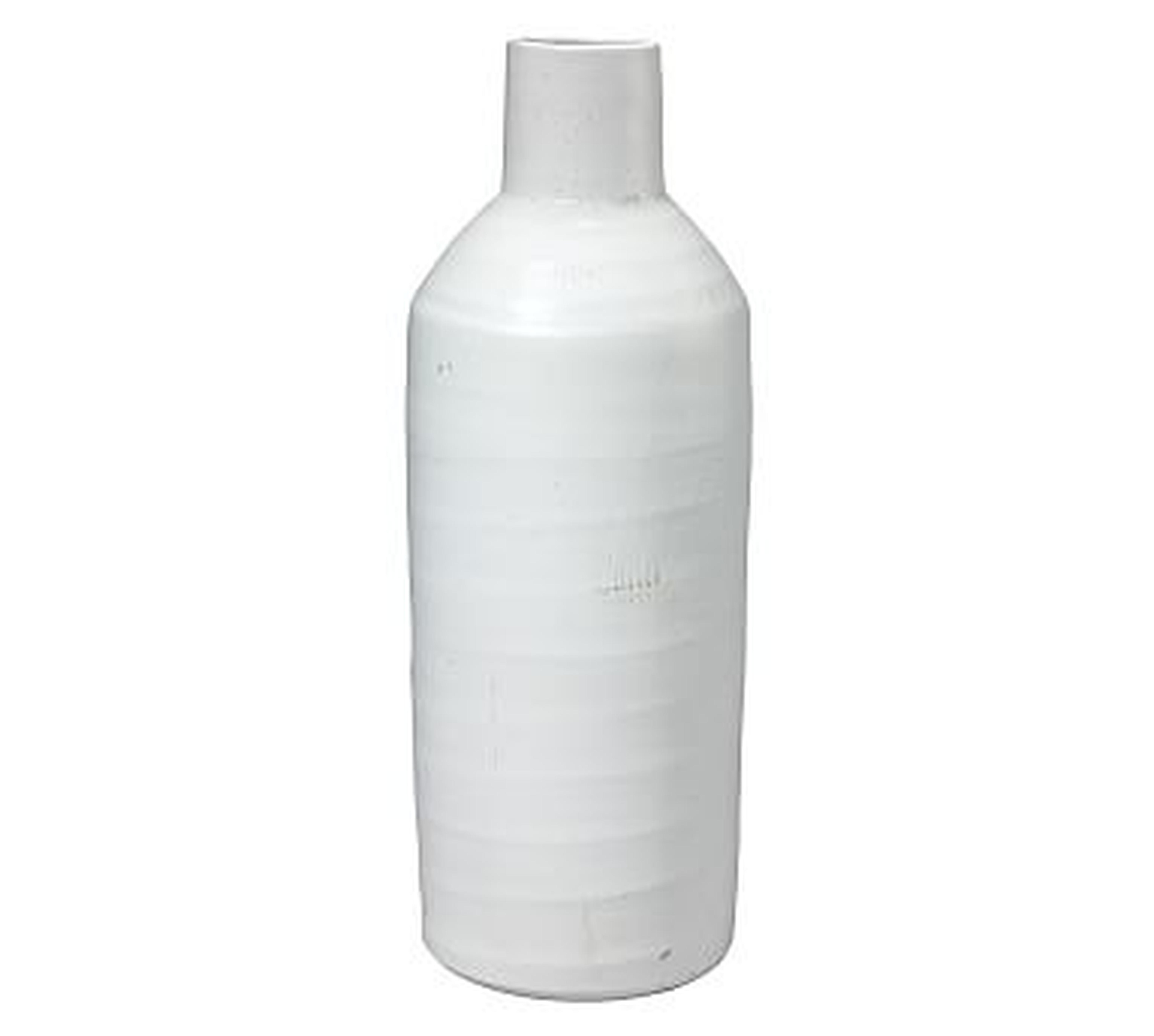 Viola Ceramic Vase, Tall, White - Pottery Barn
