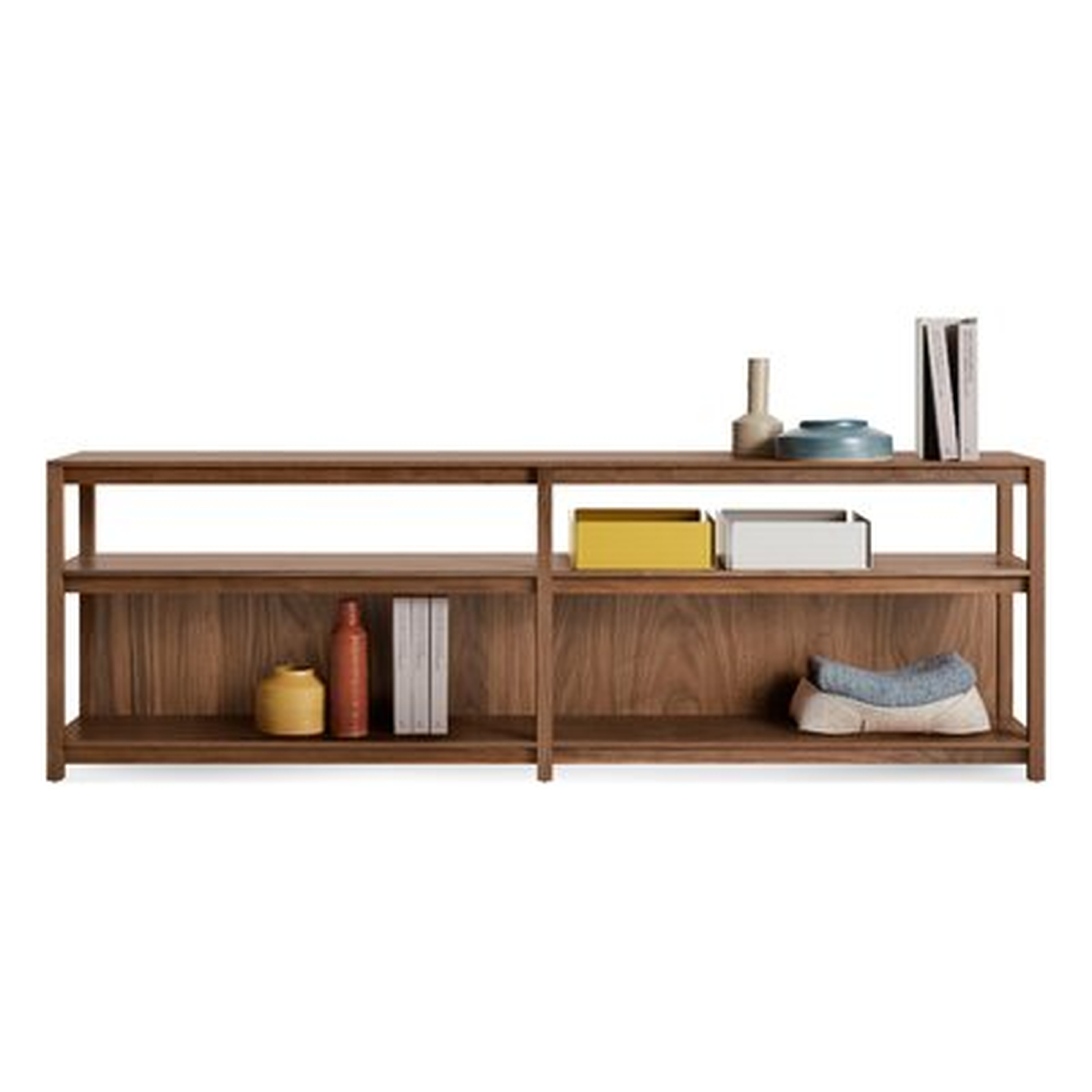 Open Plan Long and Low Bookcase - AllModern
