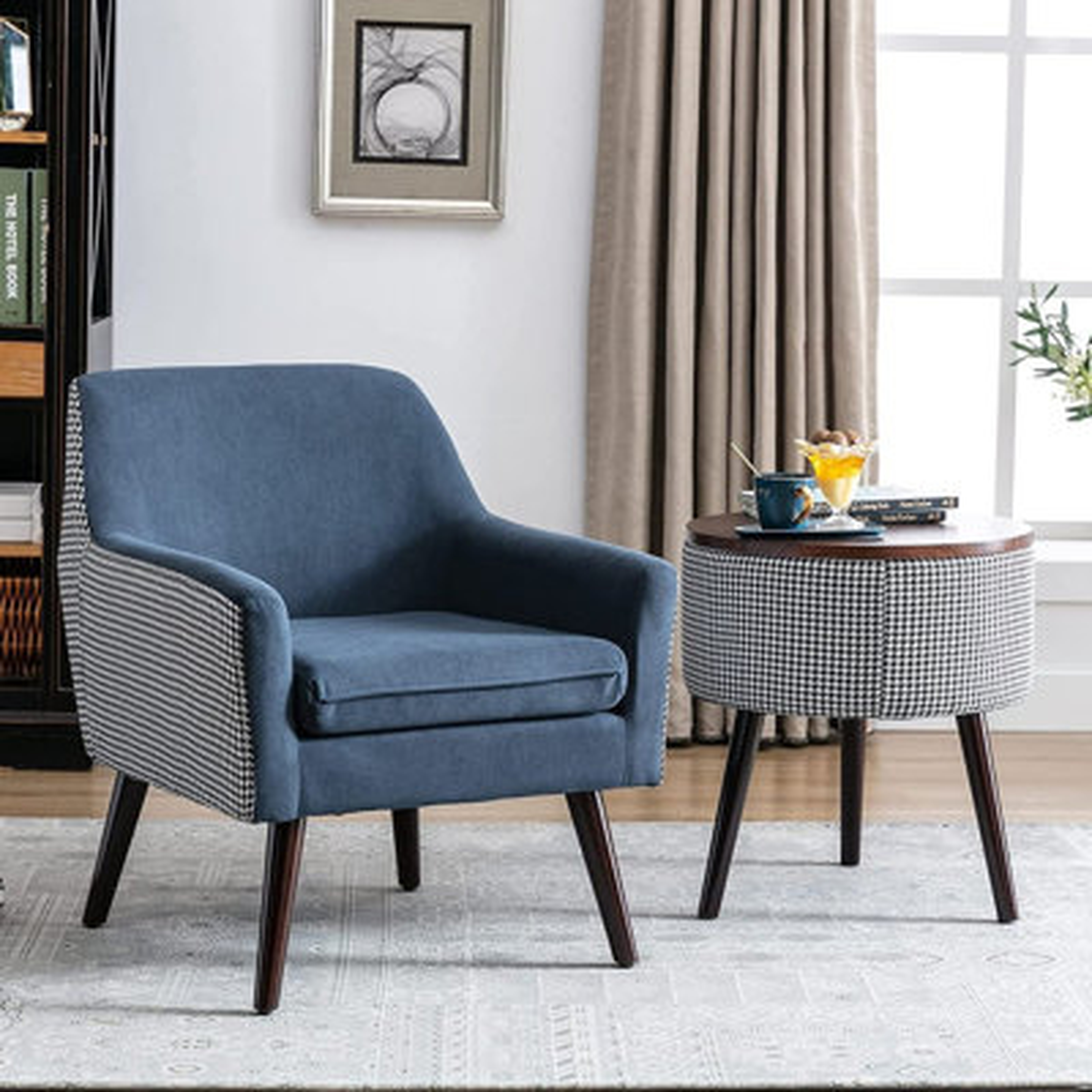 26'''' Wide Armchairs With Ottoman Storage Accent Chair - Wayfair