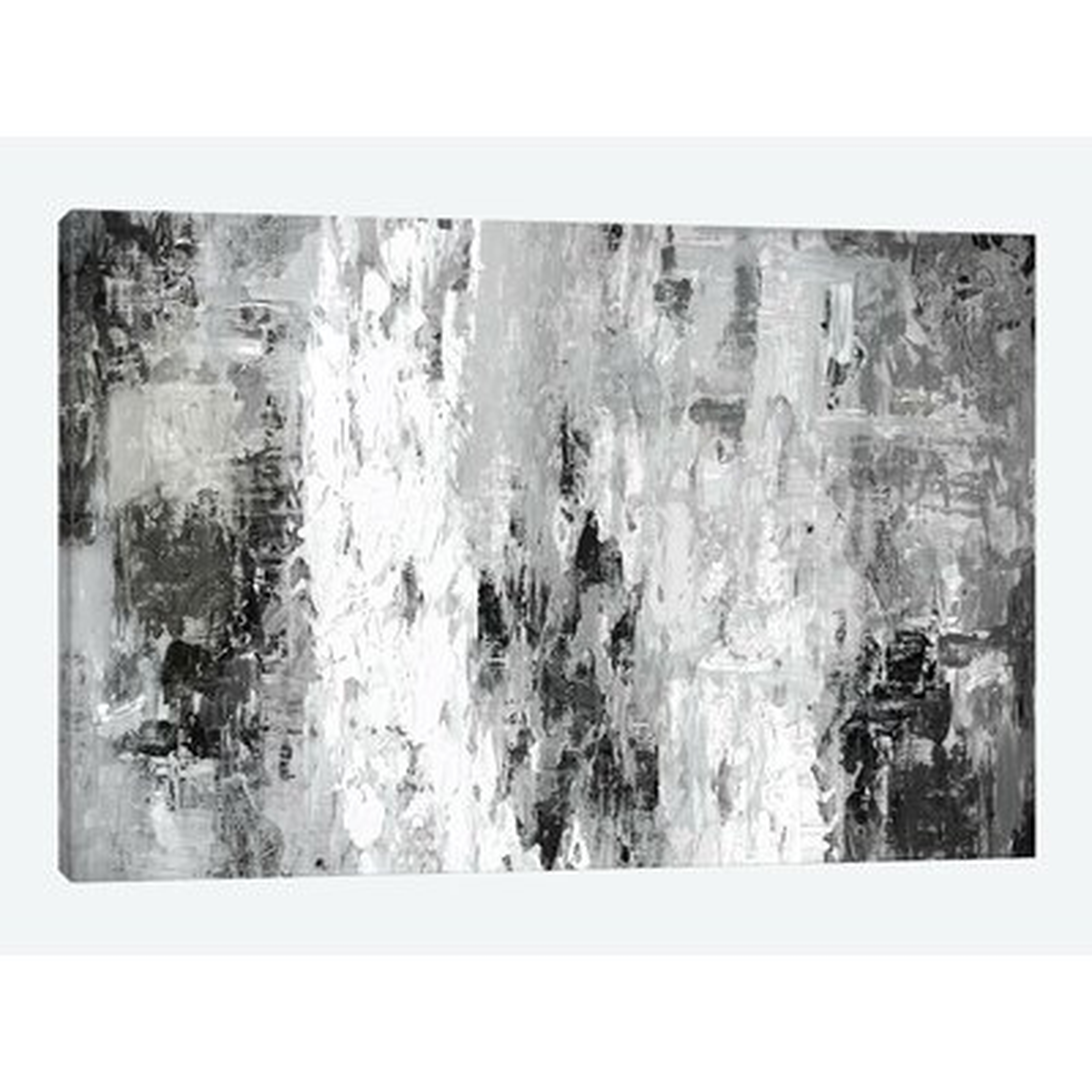 'Black And White Abstract IV' Print on Canvas - Wayfair