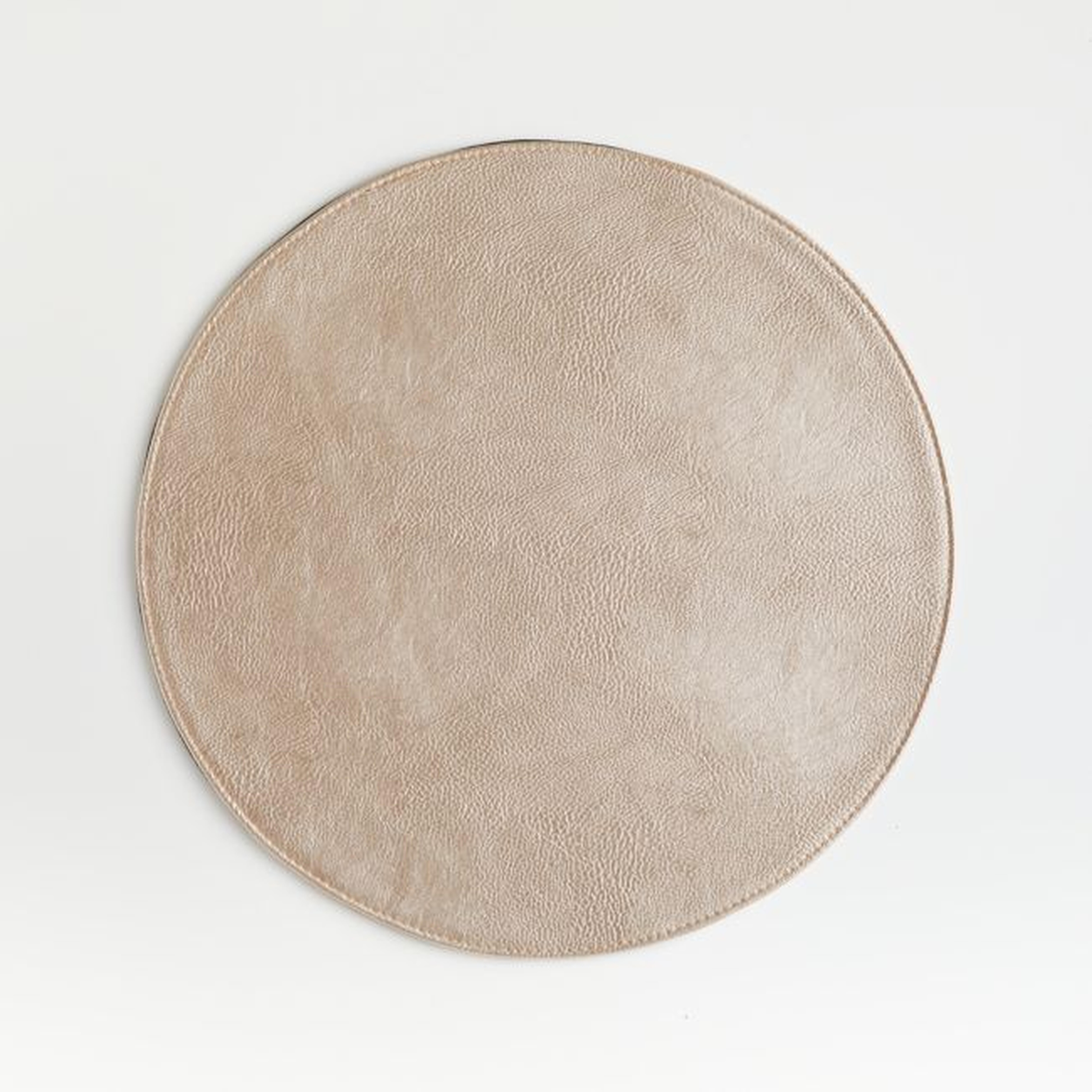 Maxwell Gold Round Easy-Care Holiday Placemat - Crate and Barrel