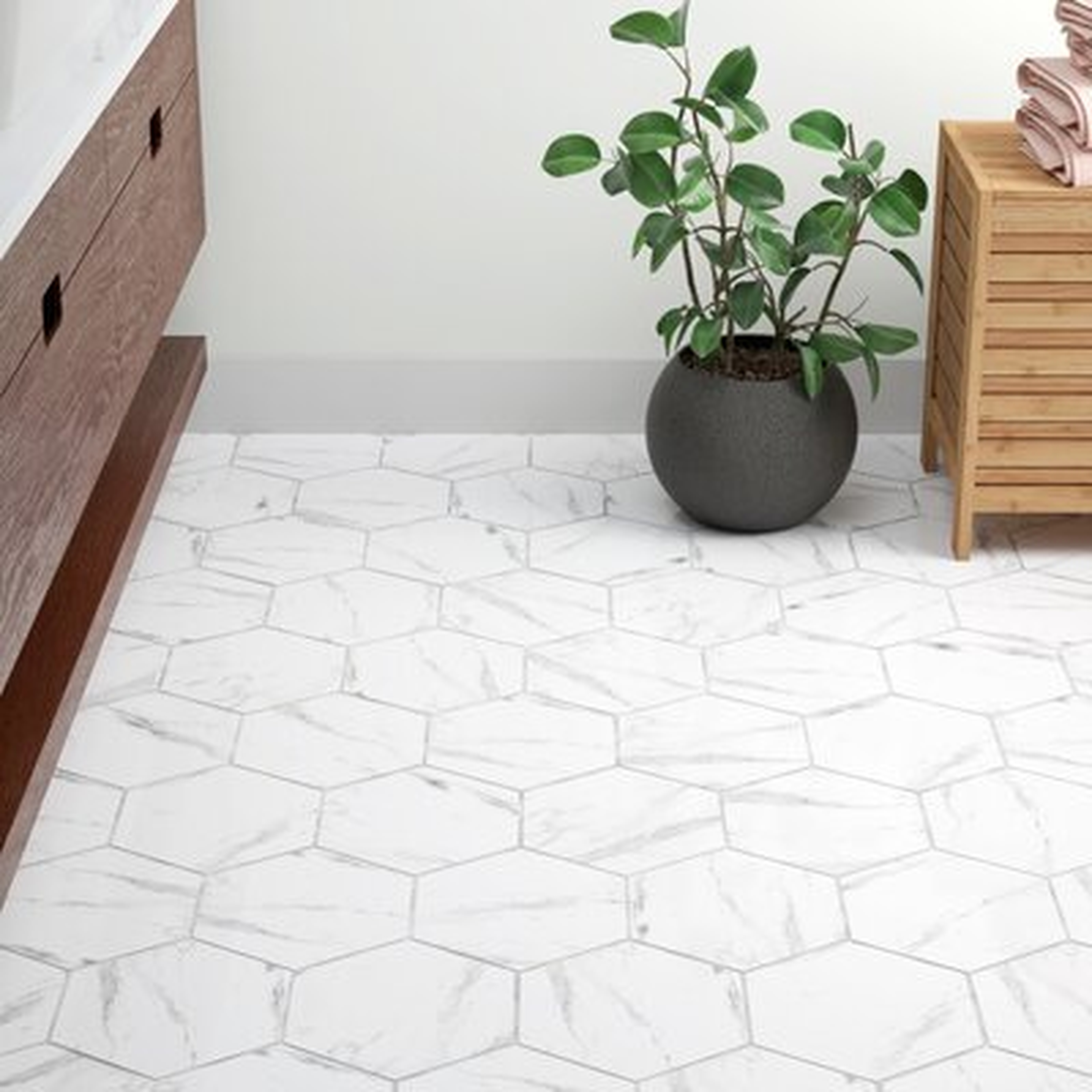 Eterno 9" x 10" Porcelain Stone Look Wall & Floor Tile - AllModern