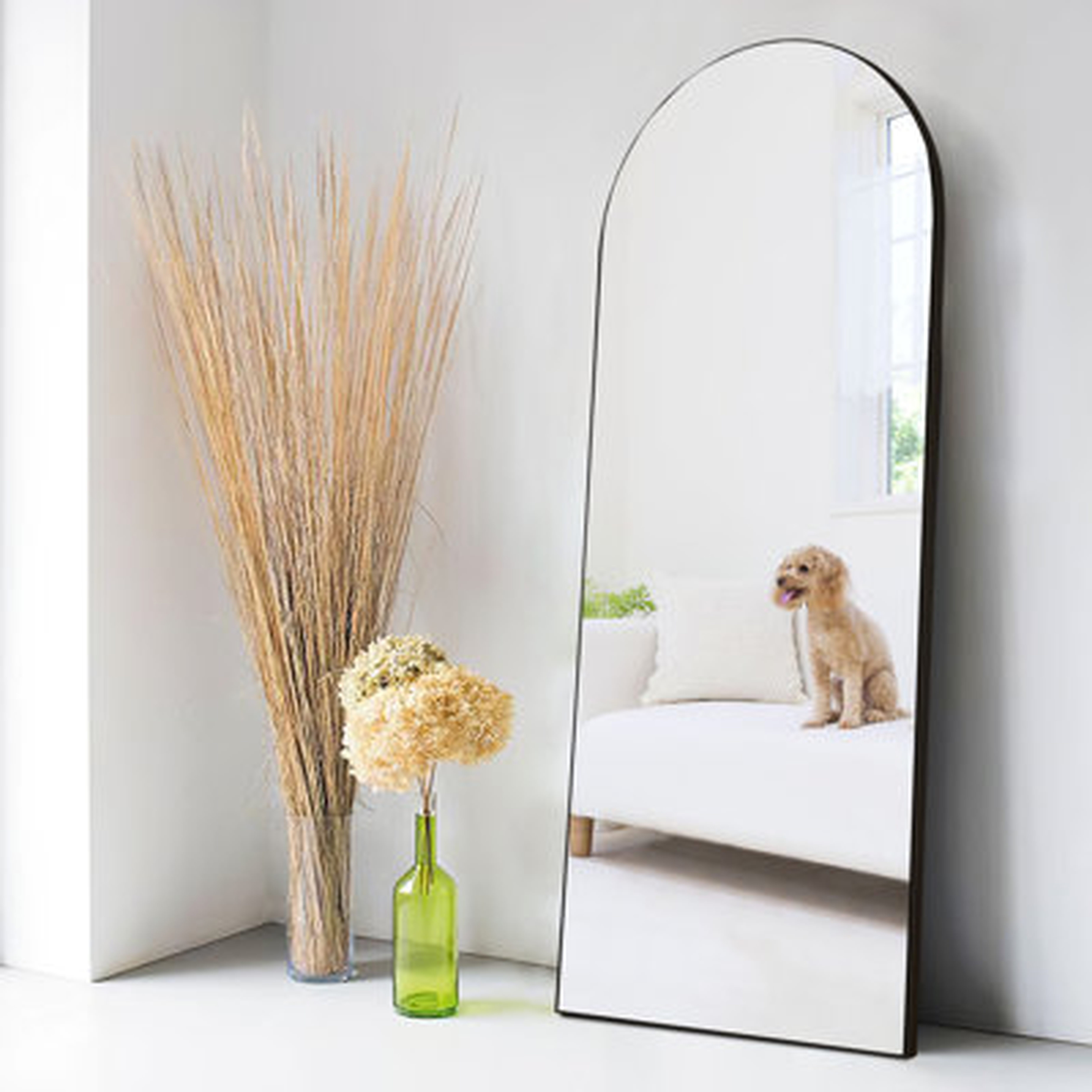 Oversize Full Length Mirror Arch-Top Floor Mirror - Wayfair