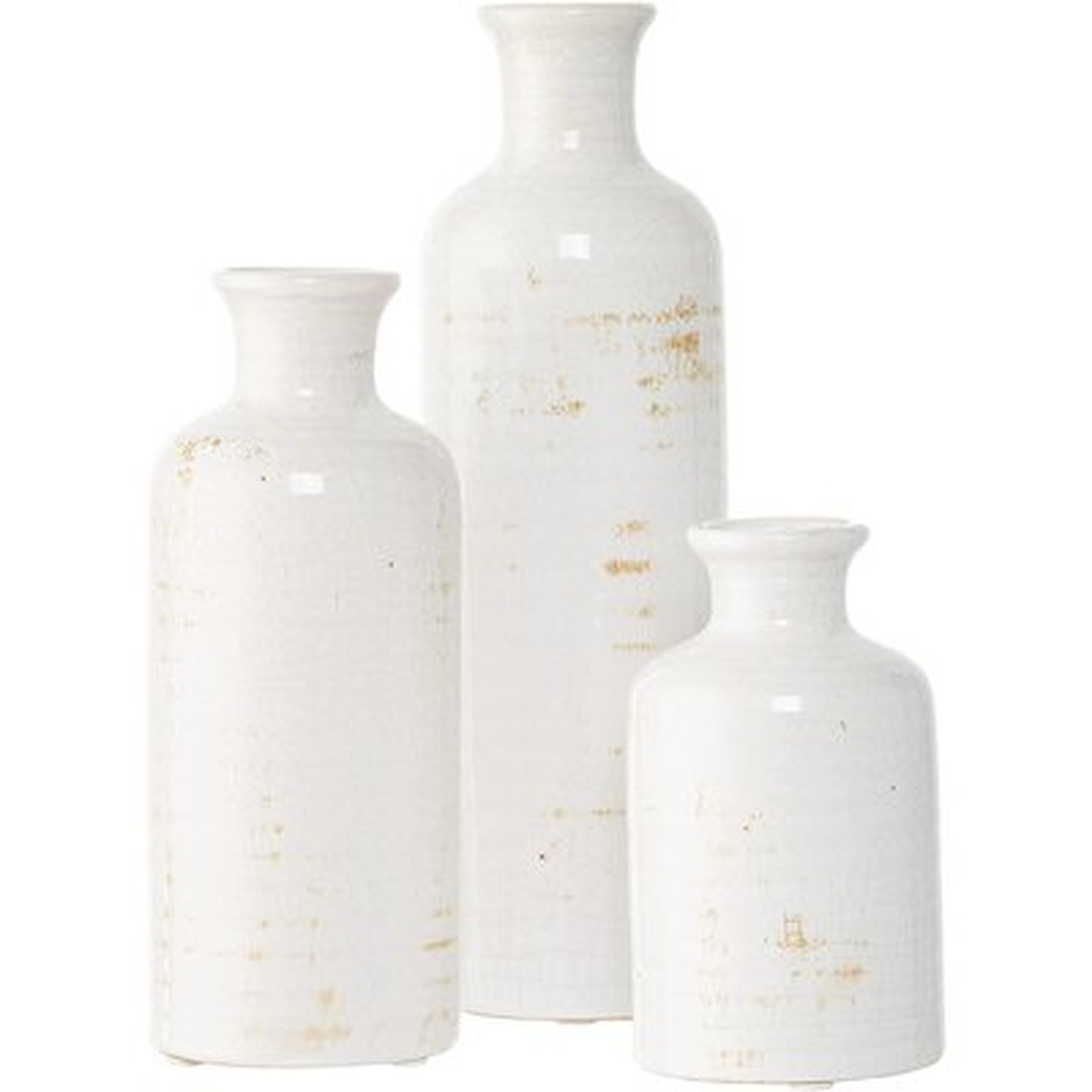 Ceramic Vase Set For Home Decor, Table, Bookshelf, Entryway - Ideal For Centerpiece Table Decorations And Rustic Living Room Decor - Wayfair