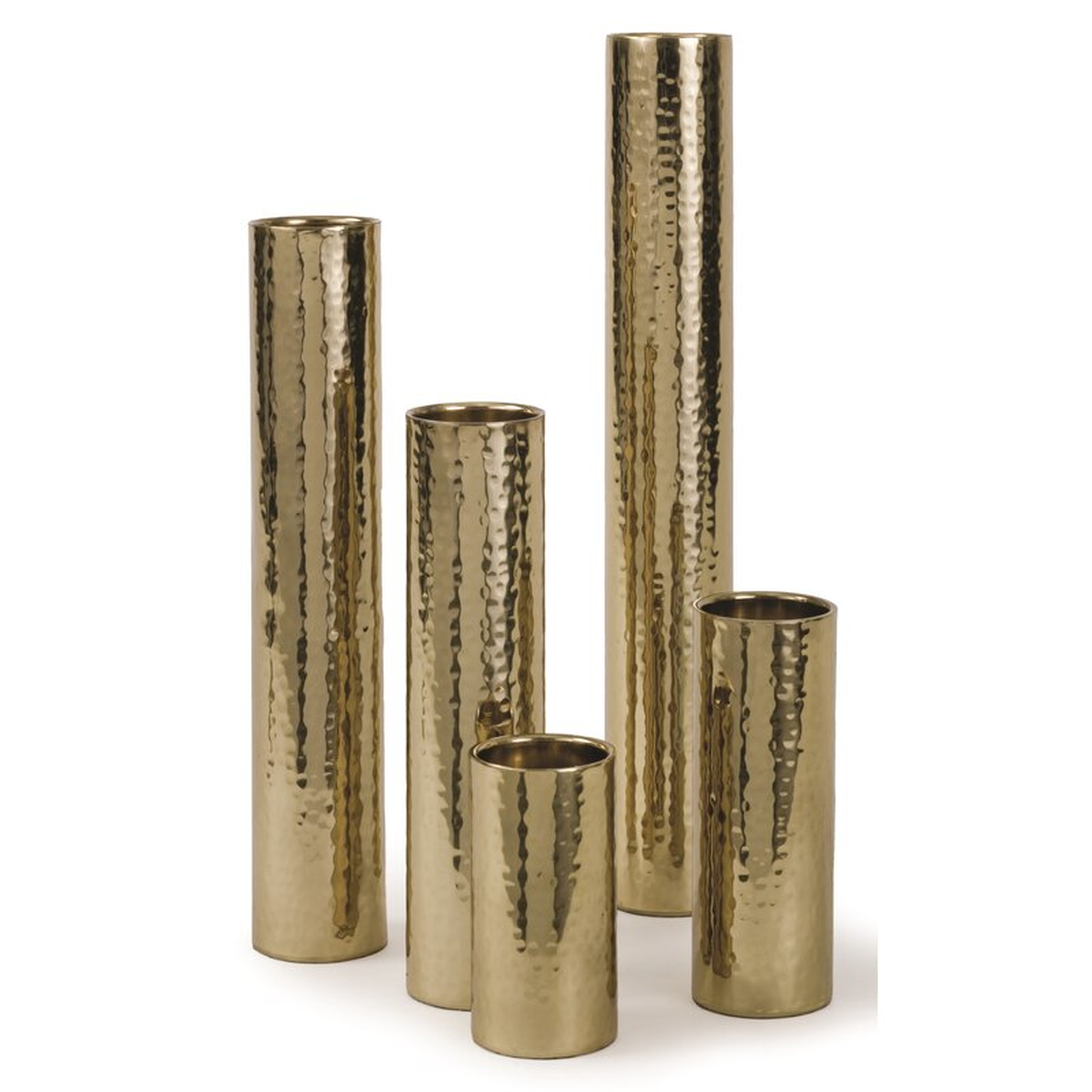 Regina Andrew Hammered Bud Vase Set - Perigold