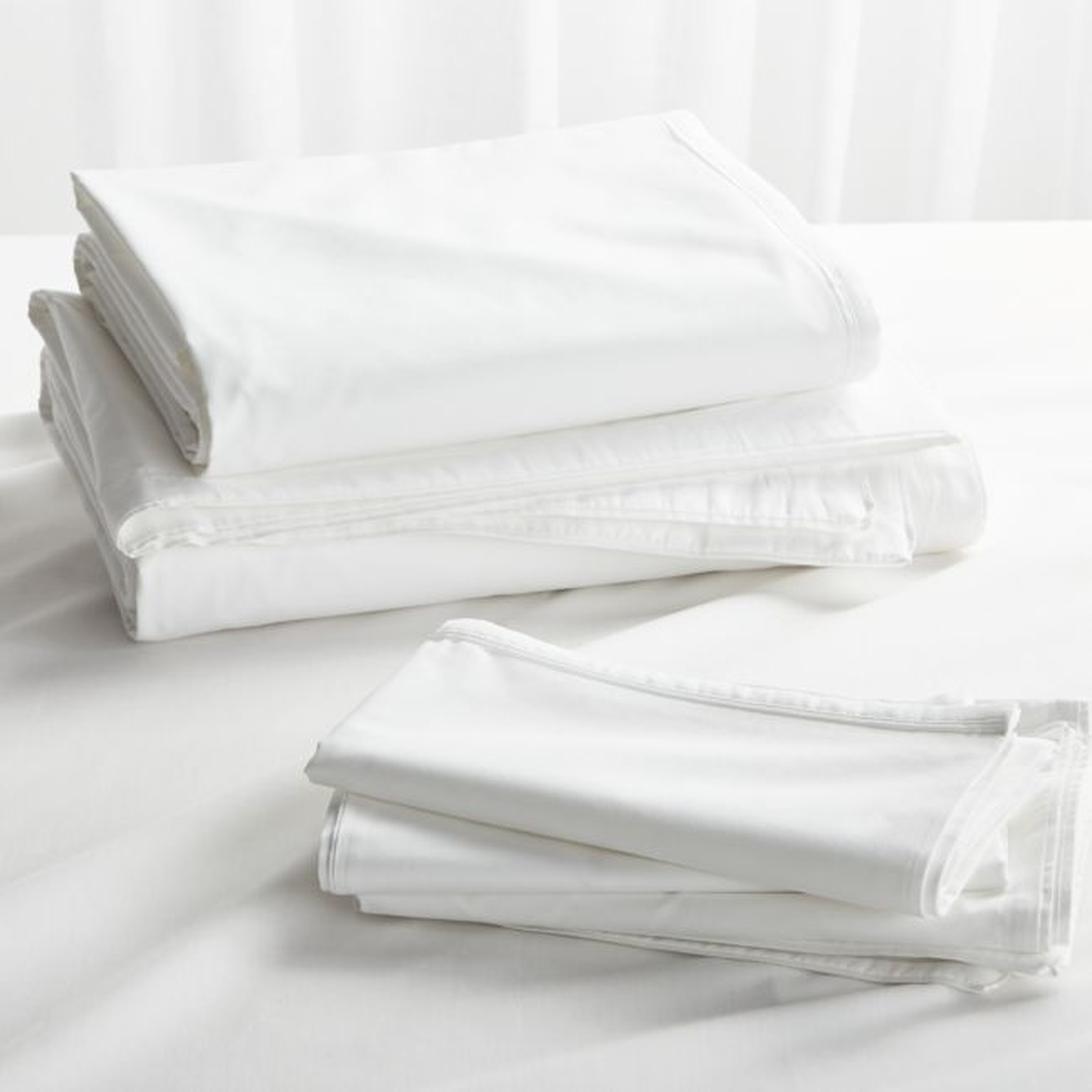 Haven White King Bedding Set - Crate and Barrel