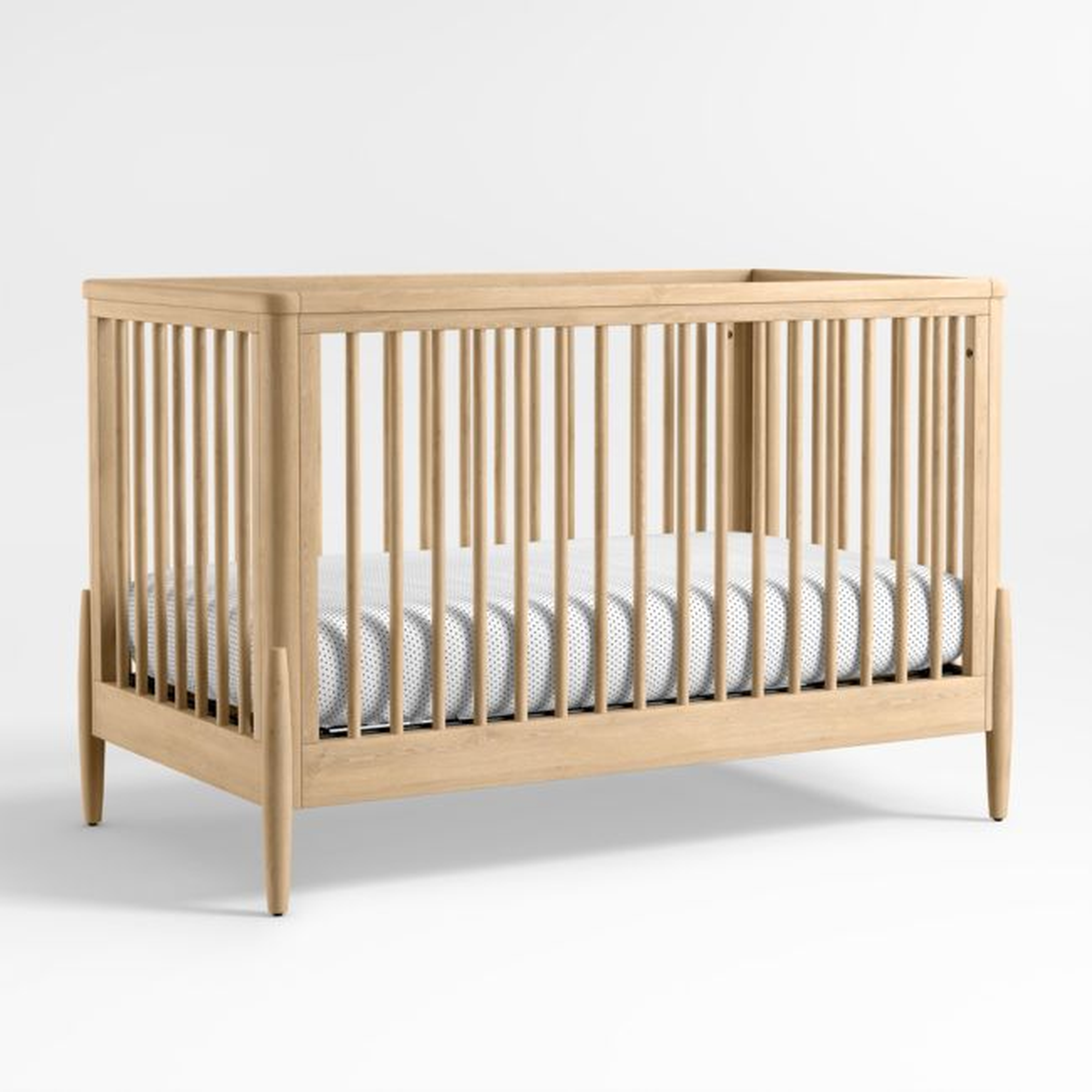 Bodie Natural Oak Wood Convertible Baby Crib - Crate & Kids