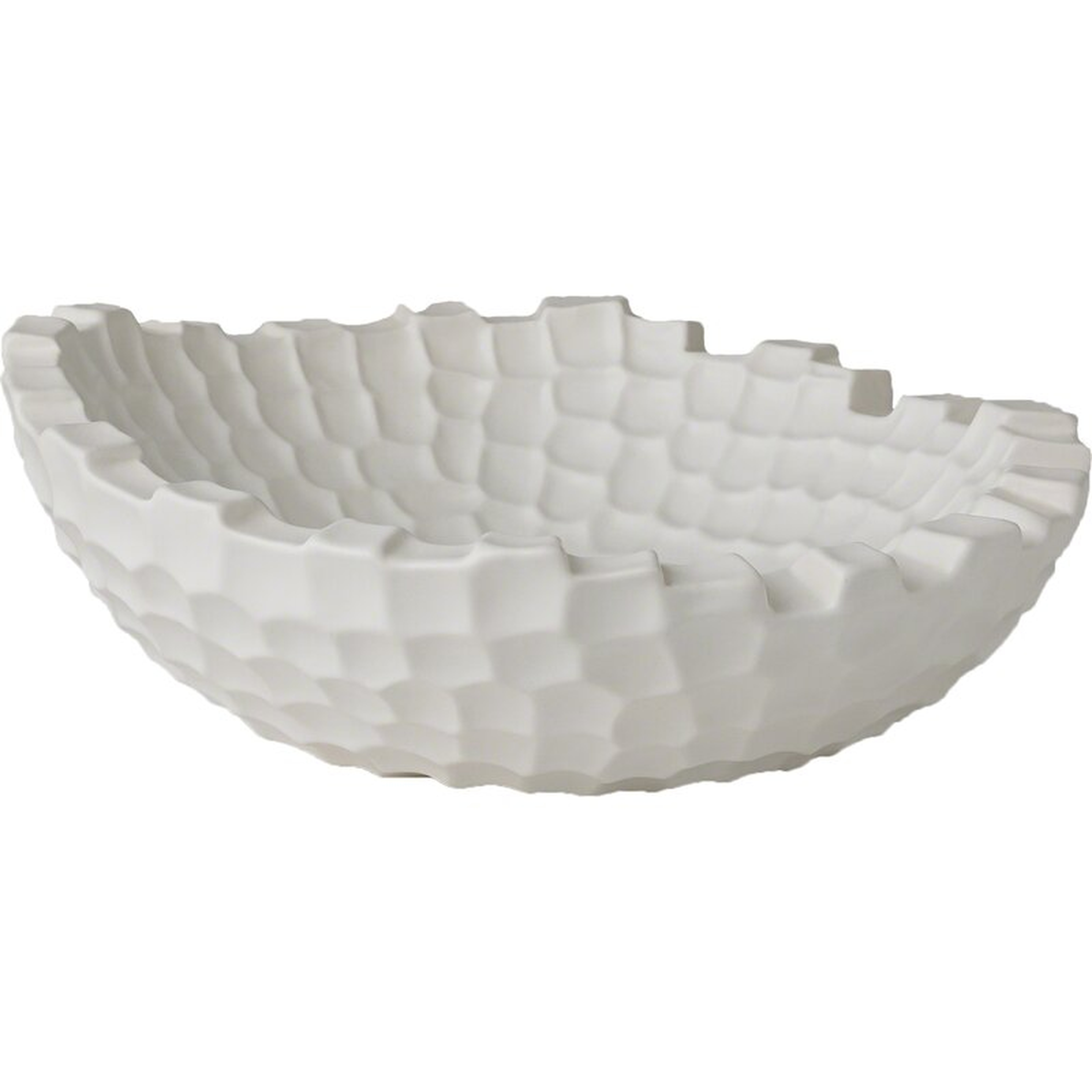 Studio A Home Random Grid Fruit Decorative Bowl Color: Matte White - Perigold