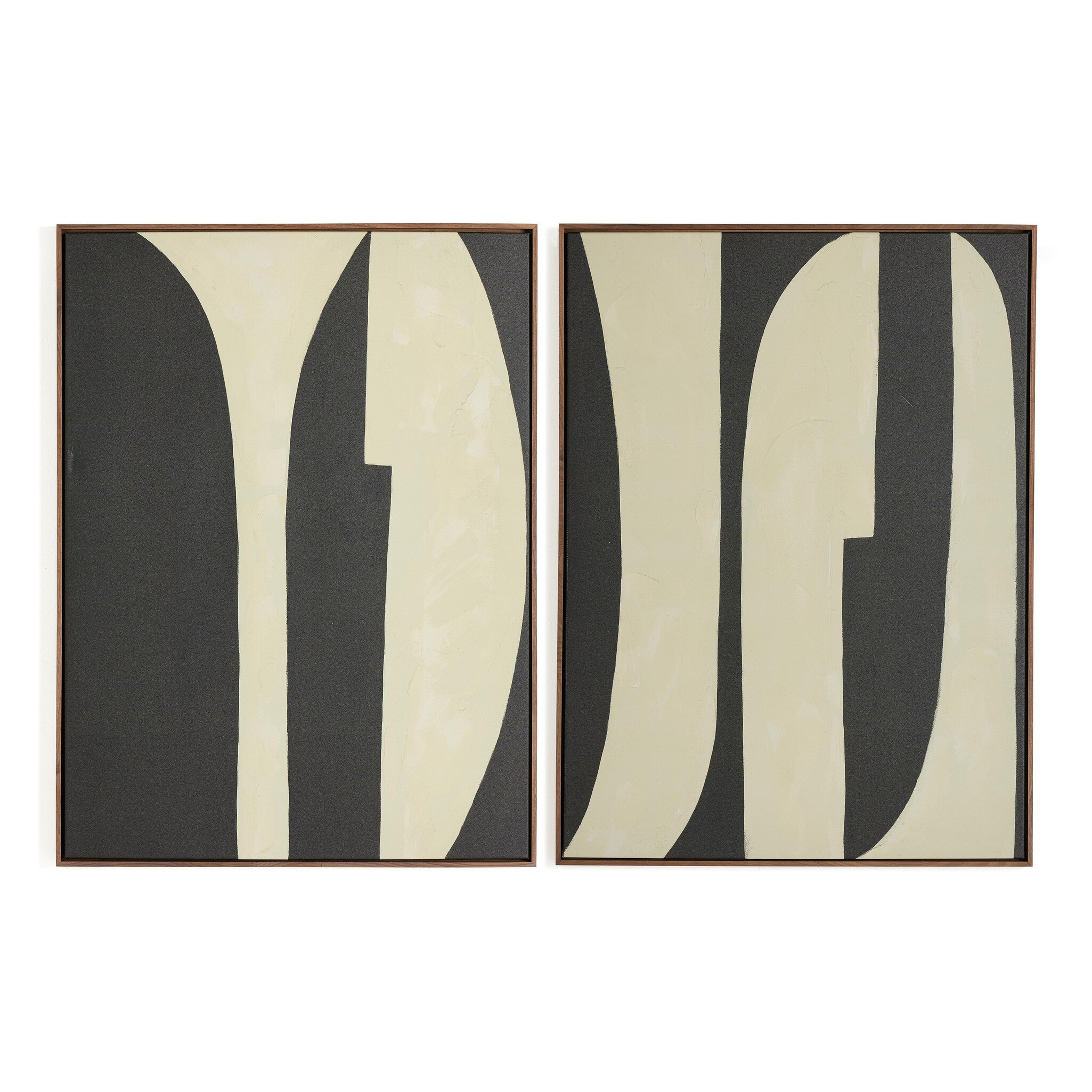Grecco Diptych by Jess Engle - Rustic Walnut Floater - Four Hands