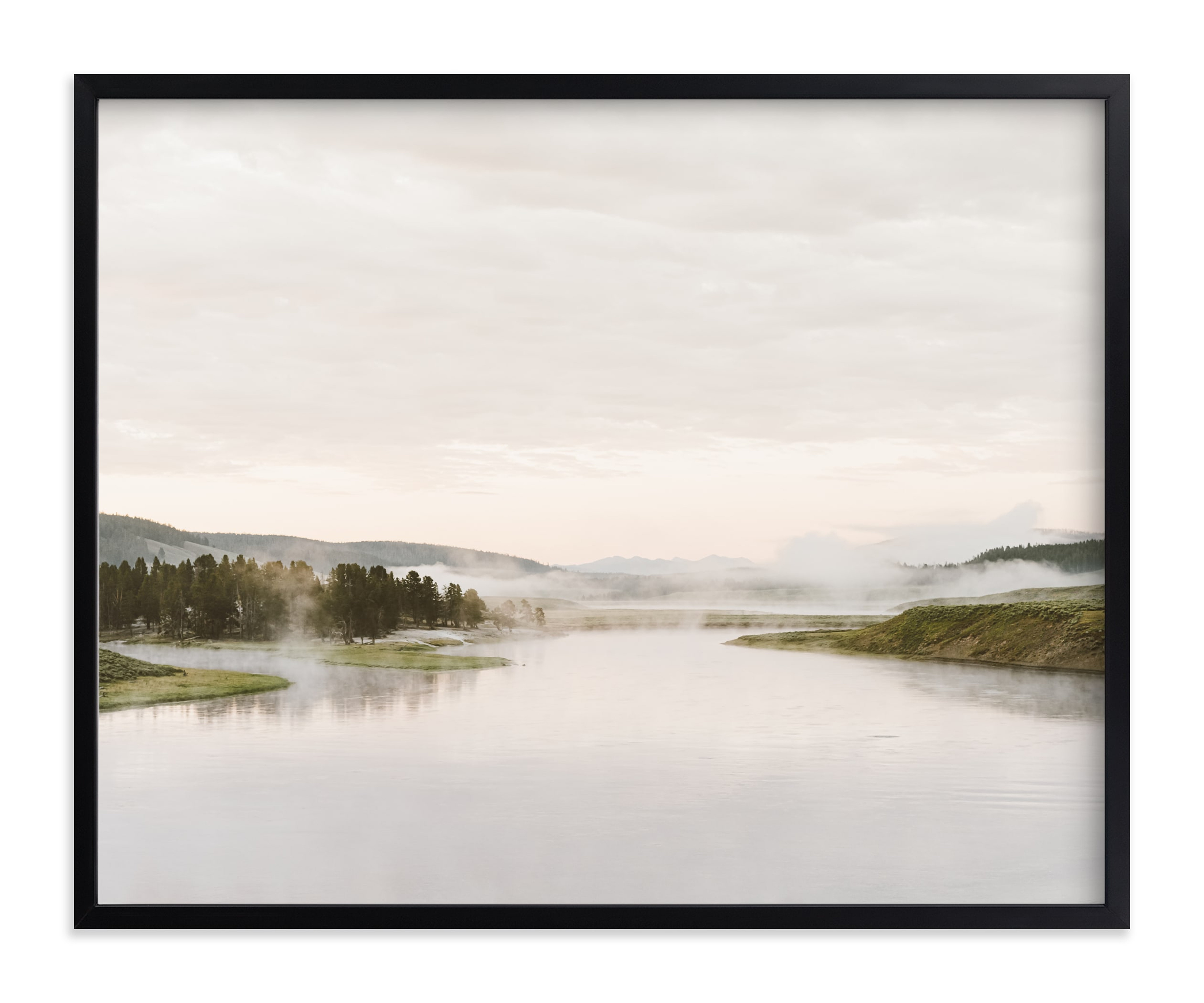 Misty Lake Limited Edition Art Print - Minted